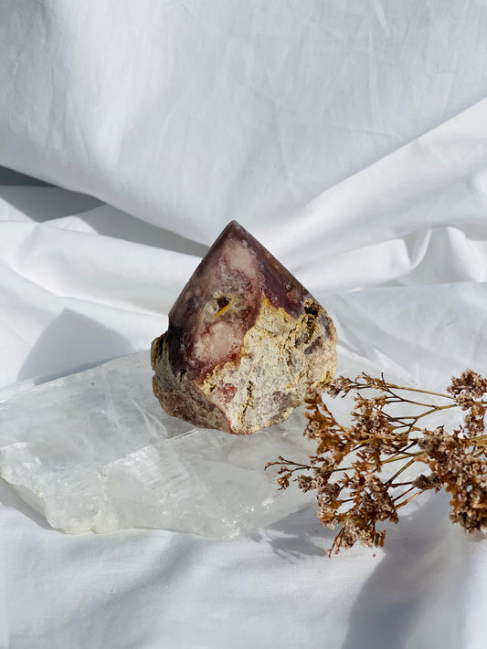 Pink Amethyst Rough Point