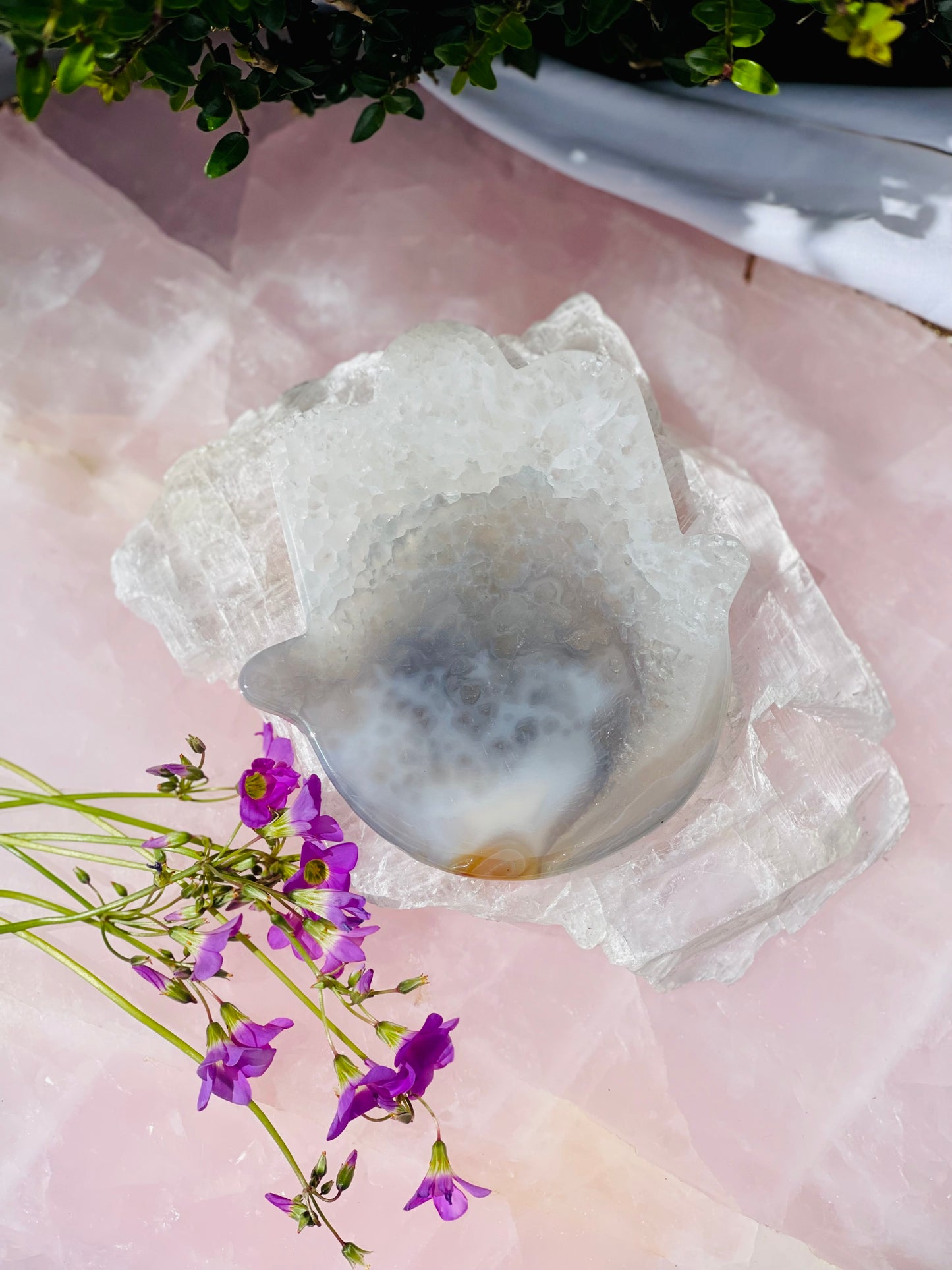 Agate Hamsa Hand