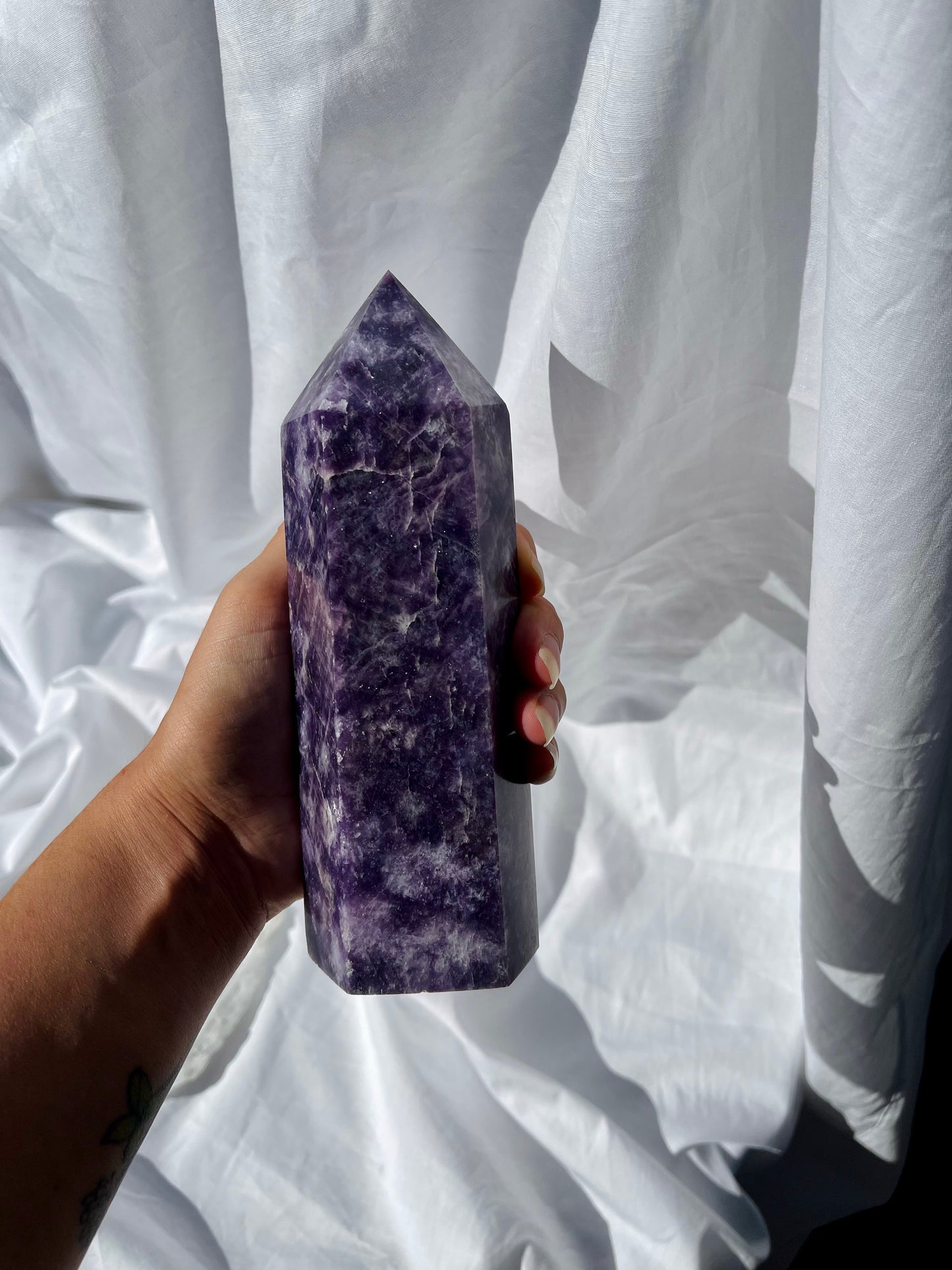 Lepidolite Point
