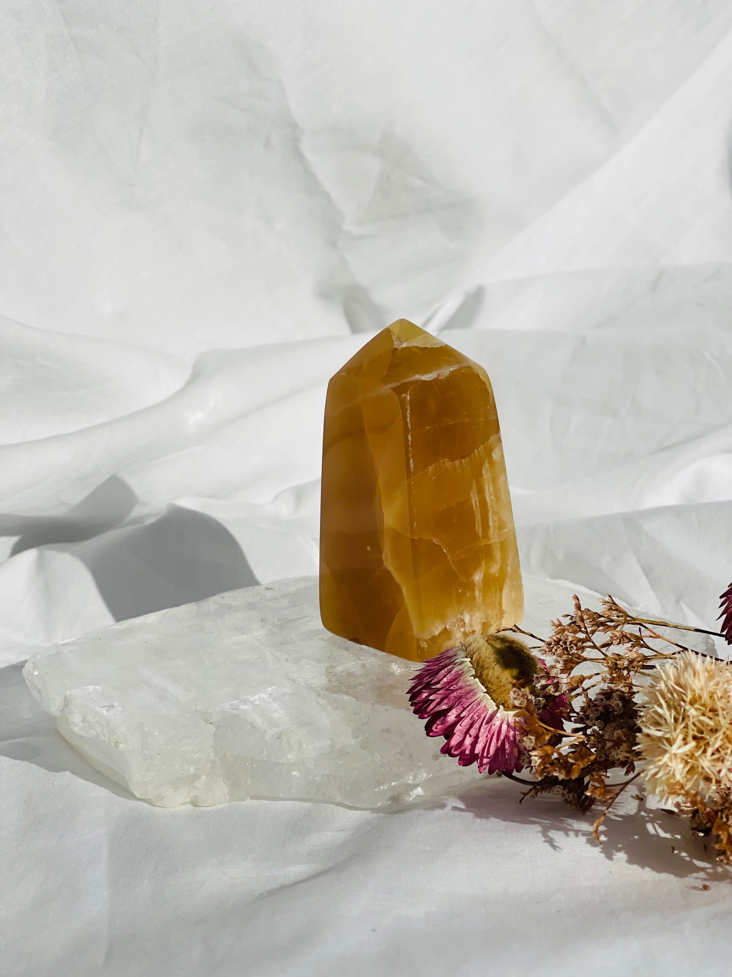 Caramel Calcite Point