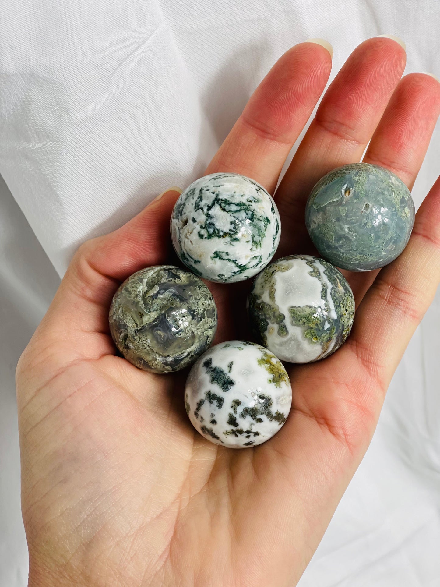 Moss Agate Mini Sphere