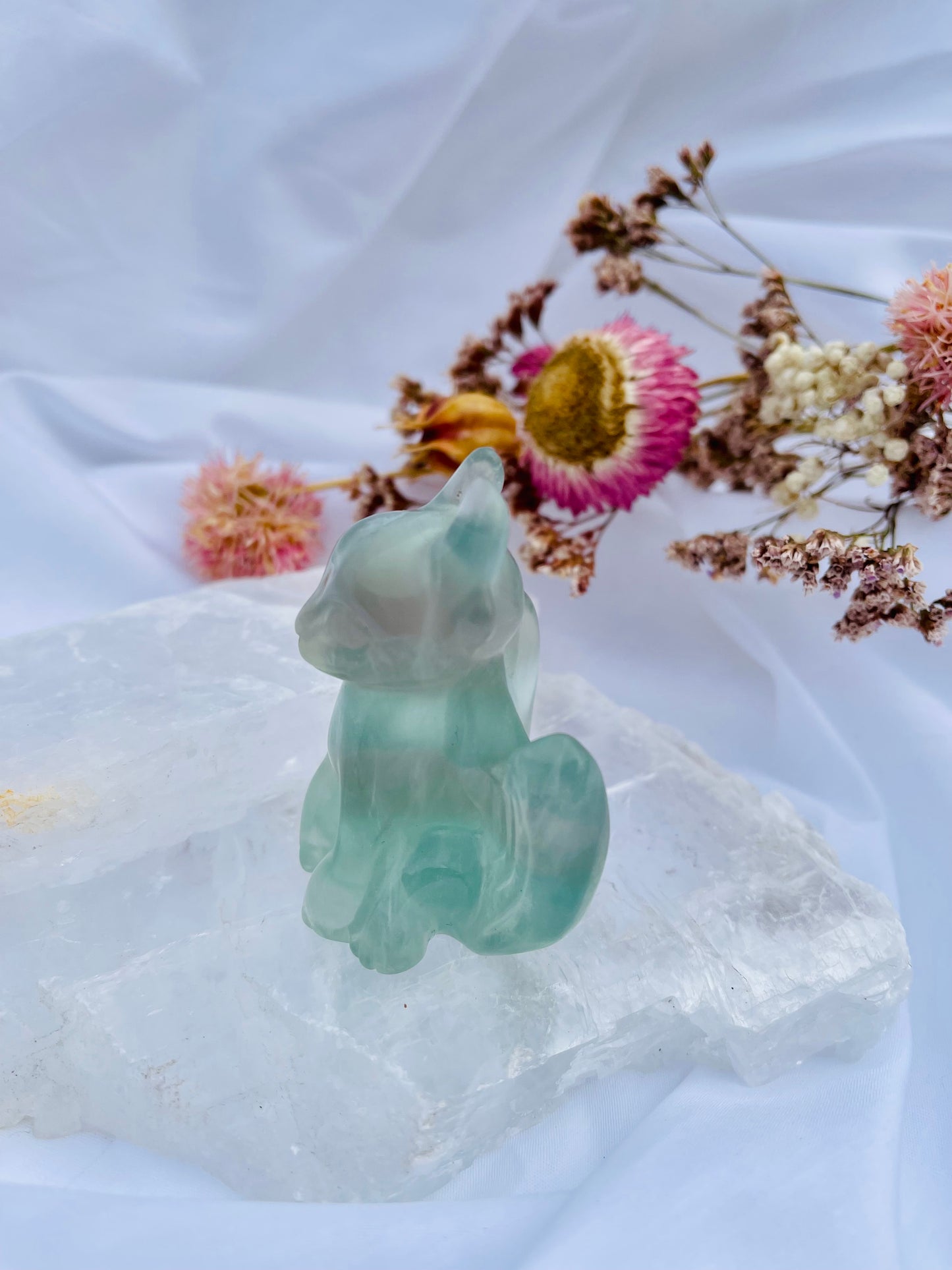 Green Fluorite Toothless Dragon