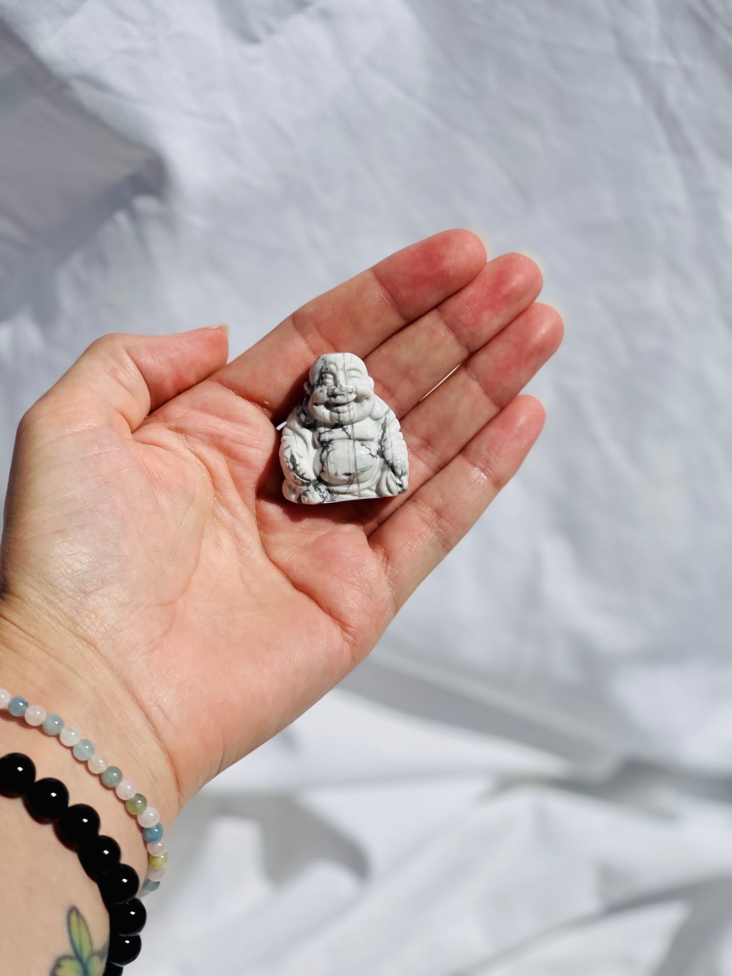 Howlite Buddha