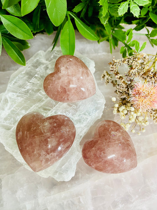 Strawberry Quartz Heart