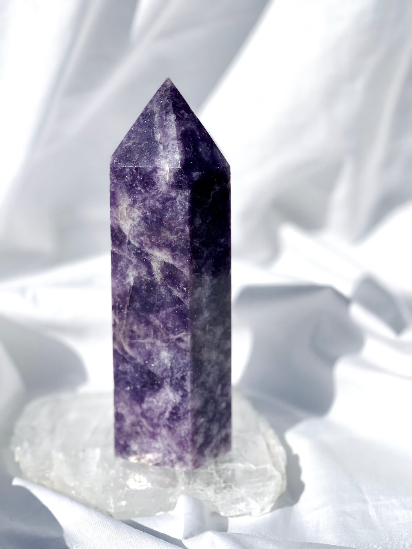 Lepidolite Point