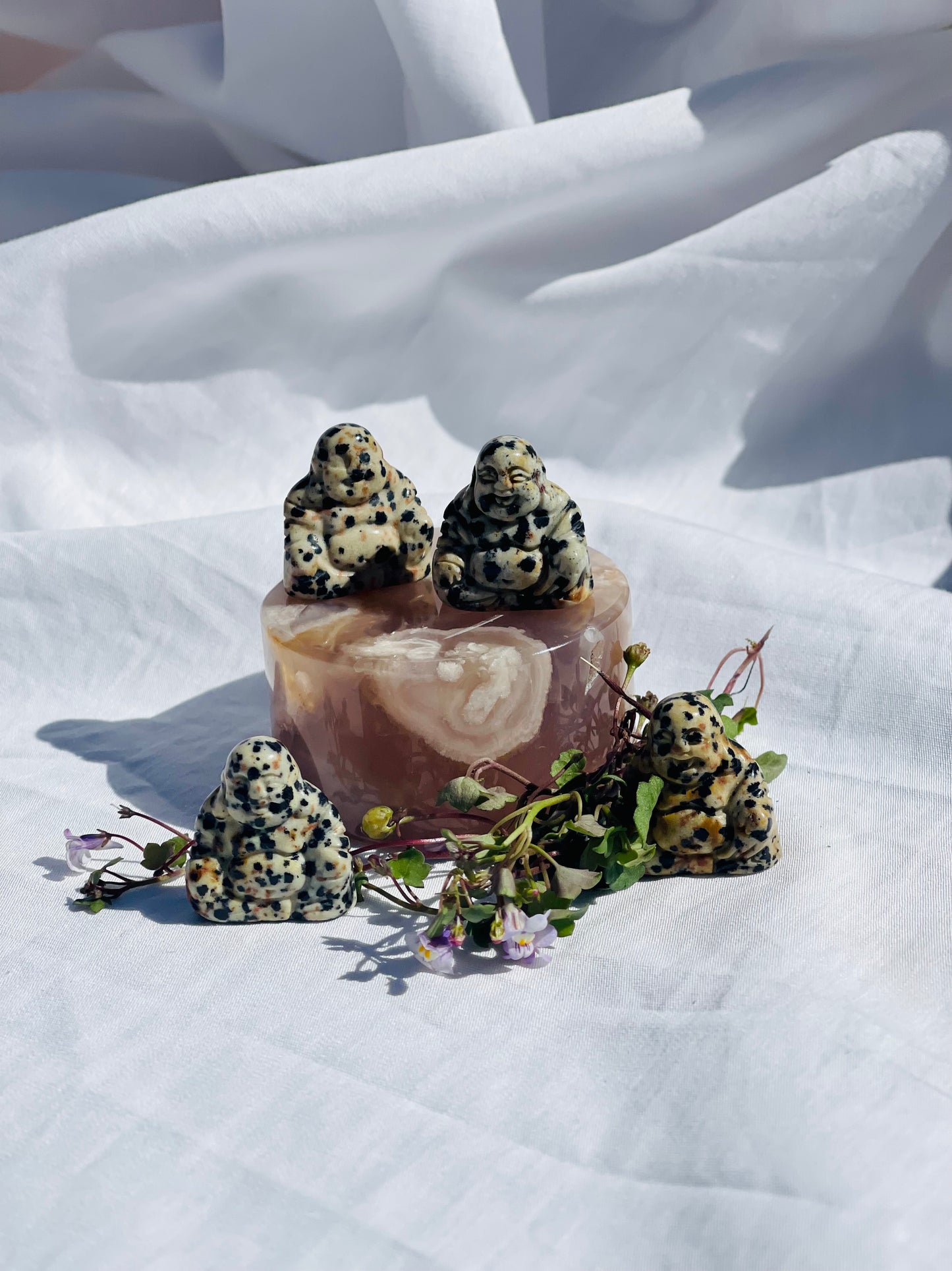 Dalmatian Jasper Buddha