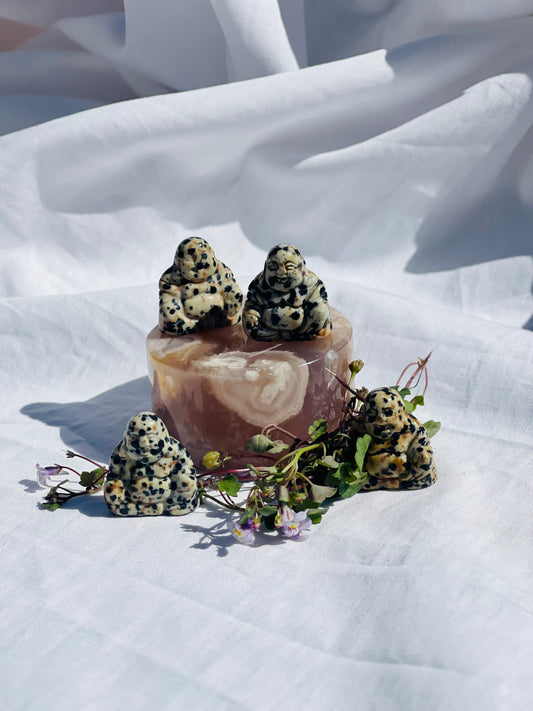 Dalmatian Jasper Buddha