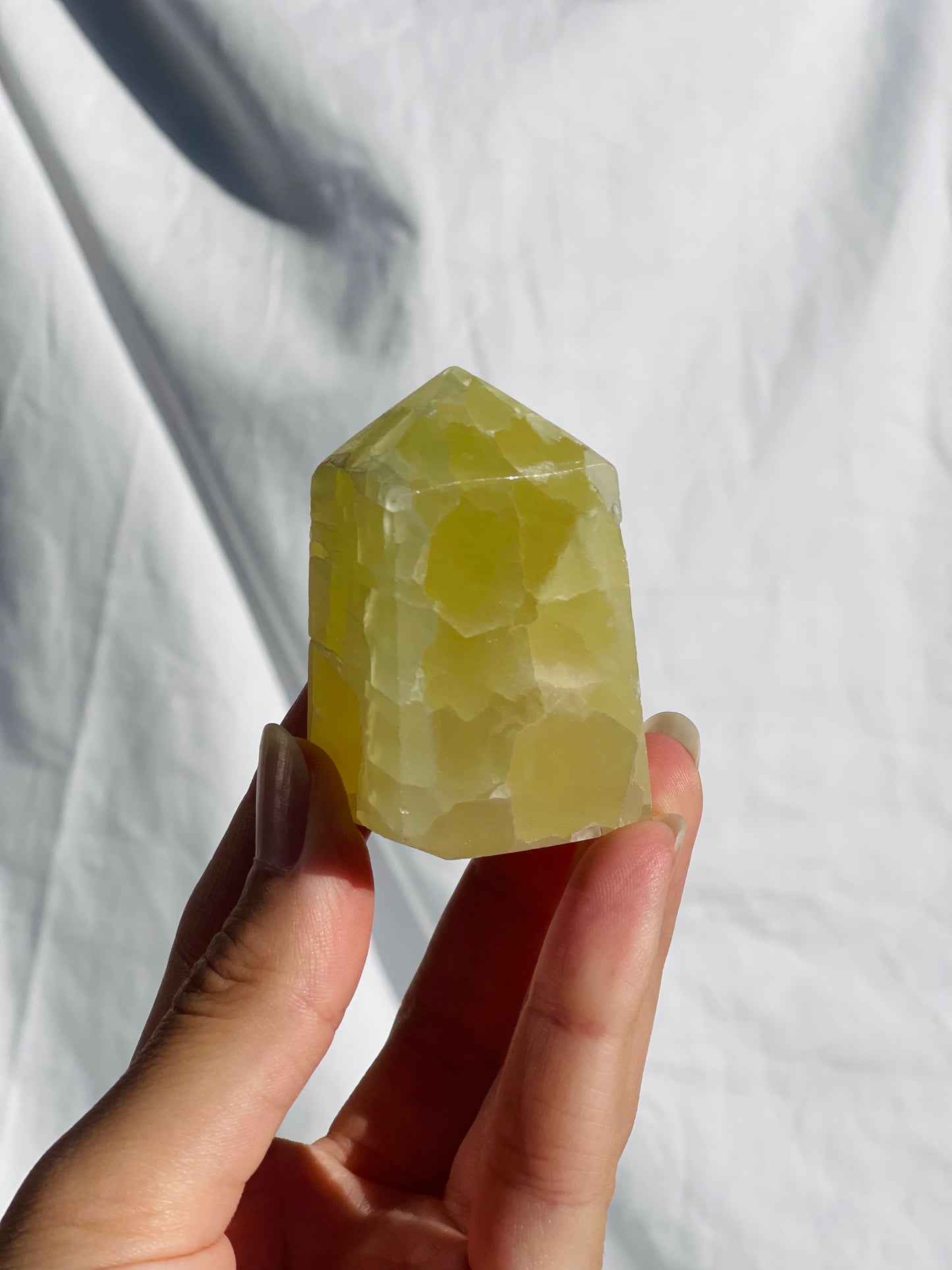 Lemon Calcite Point