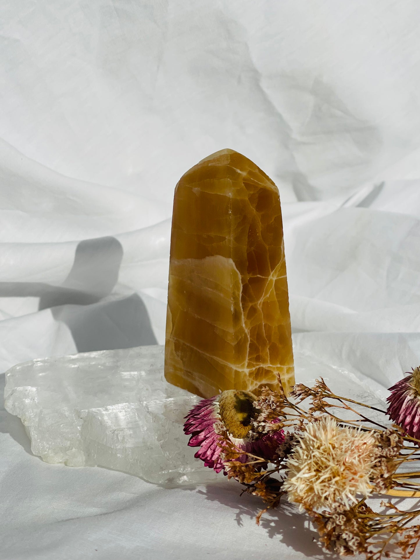 Caramel Calcite Point