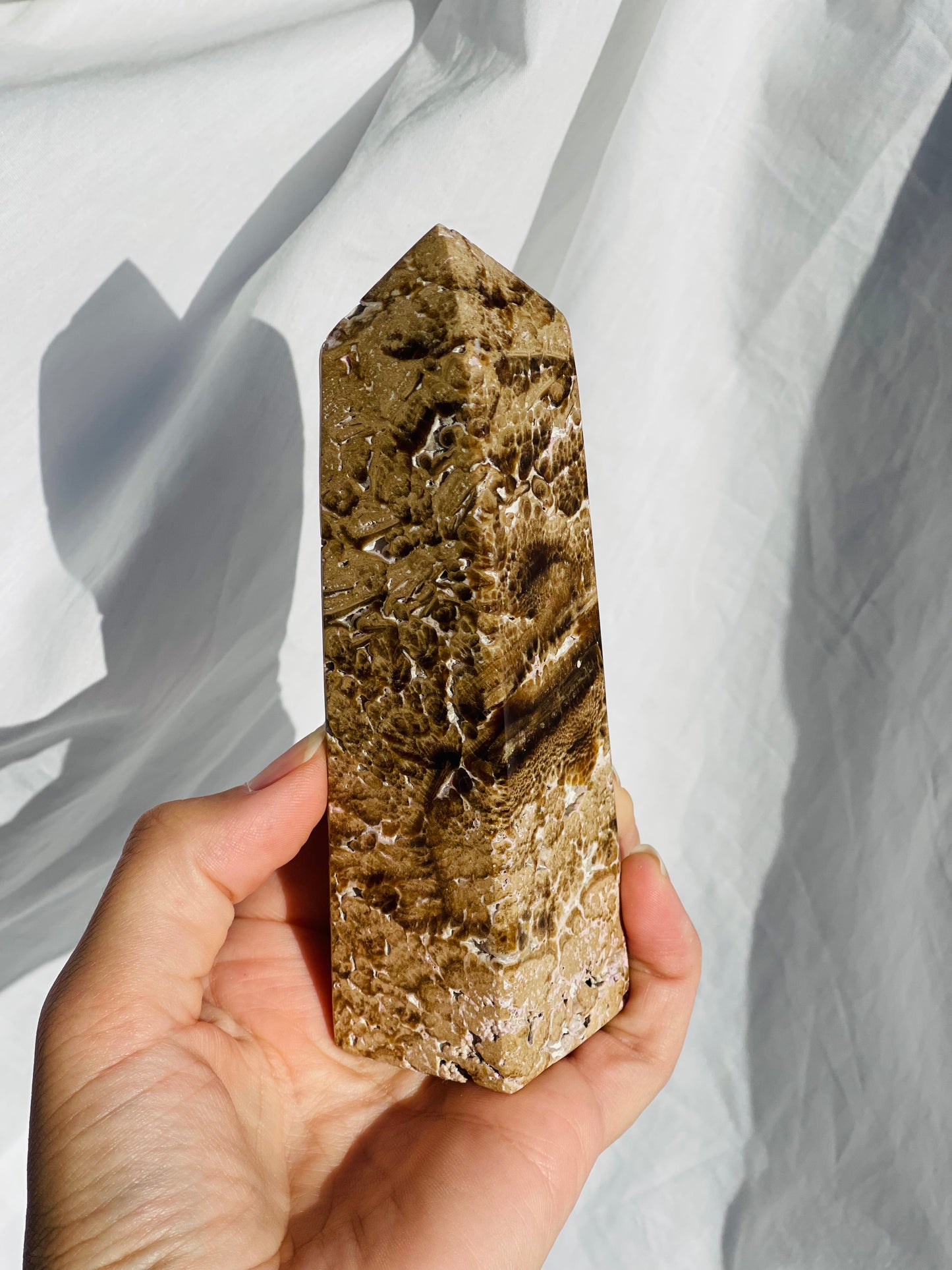 Chocolate Calcite Point