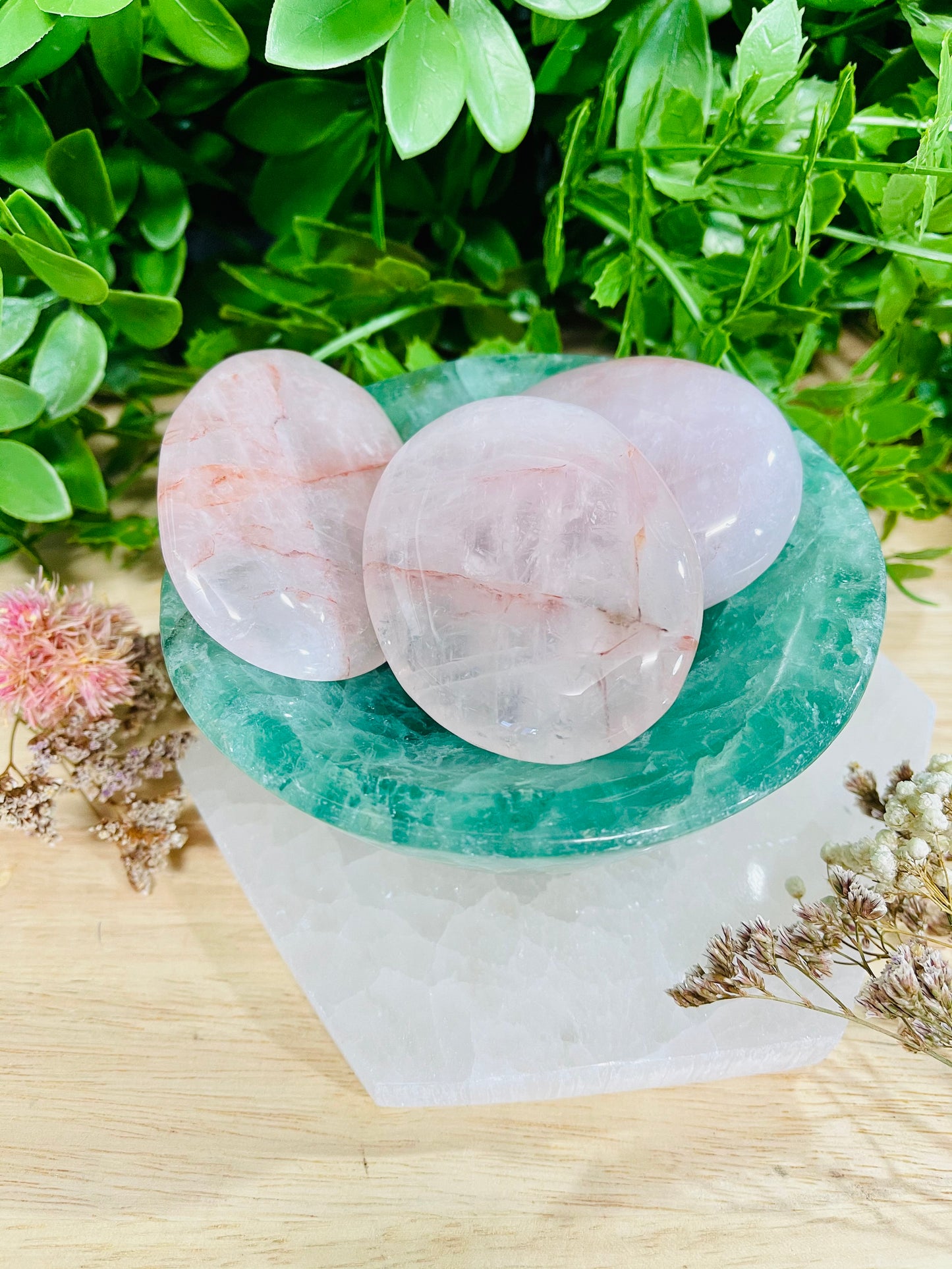 Fire Quartz Palmstone