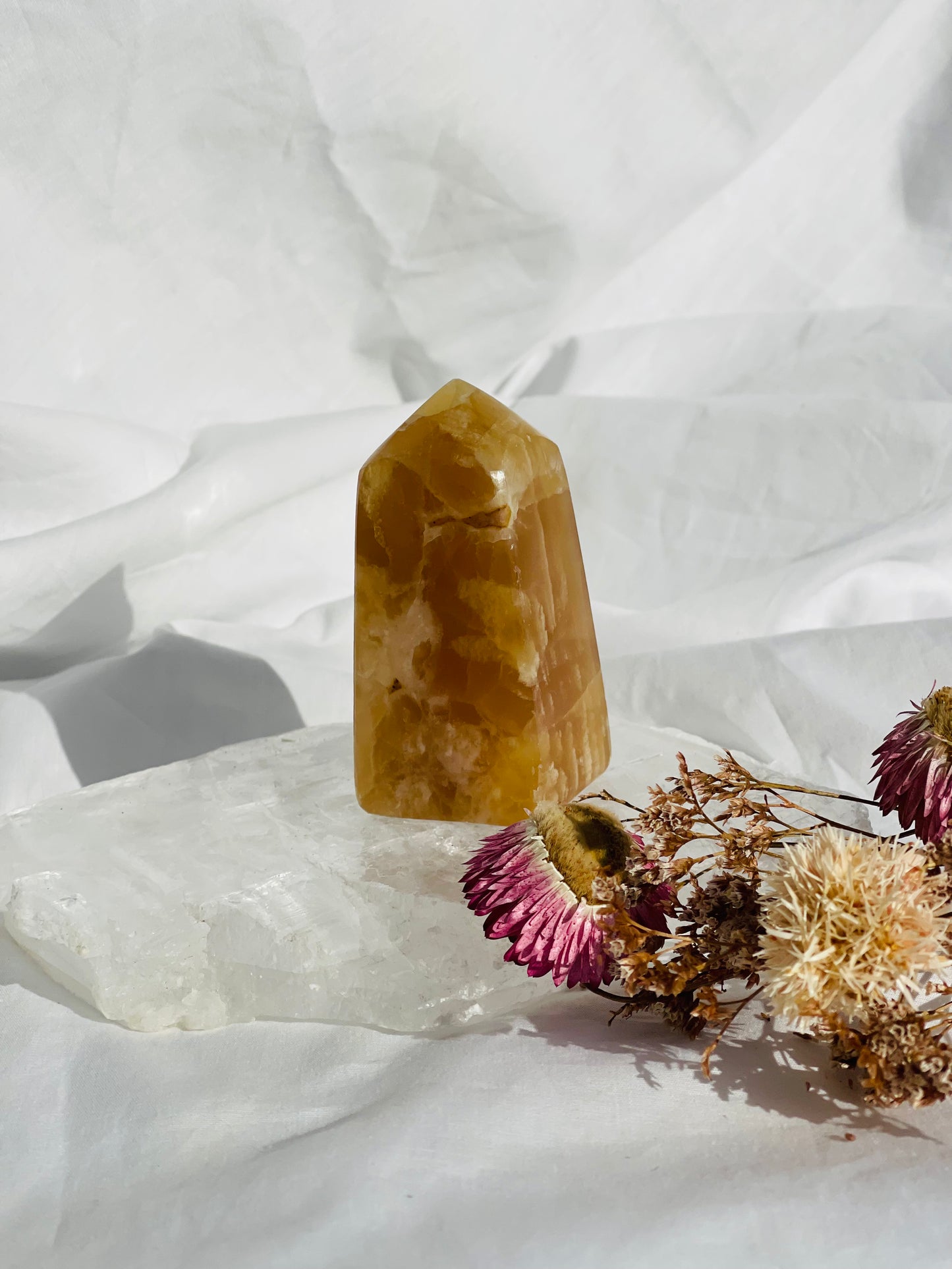 Caramel Calcite Point