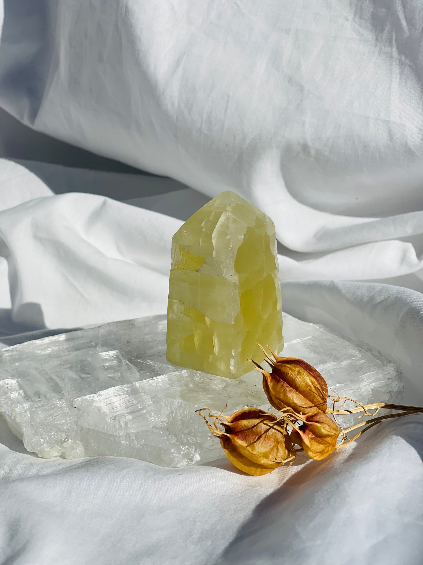 Lemon Calcite Point