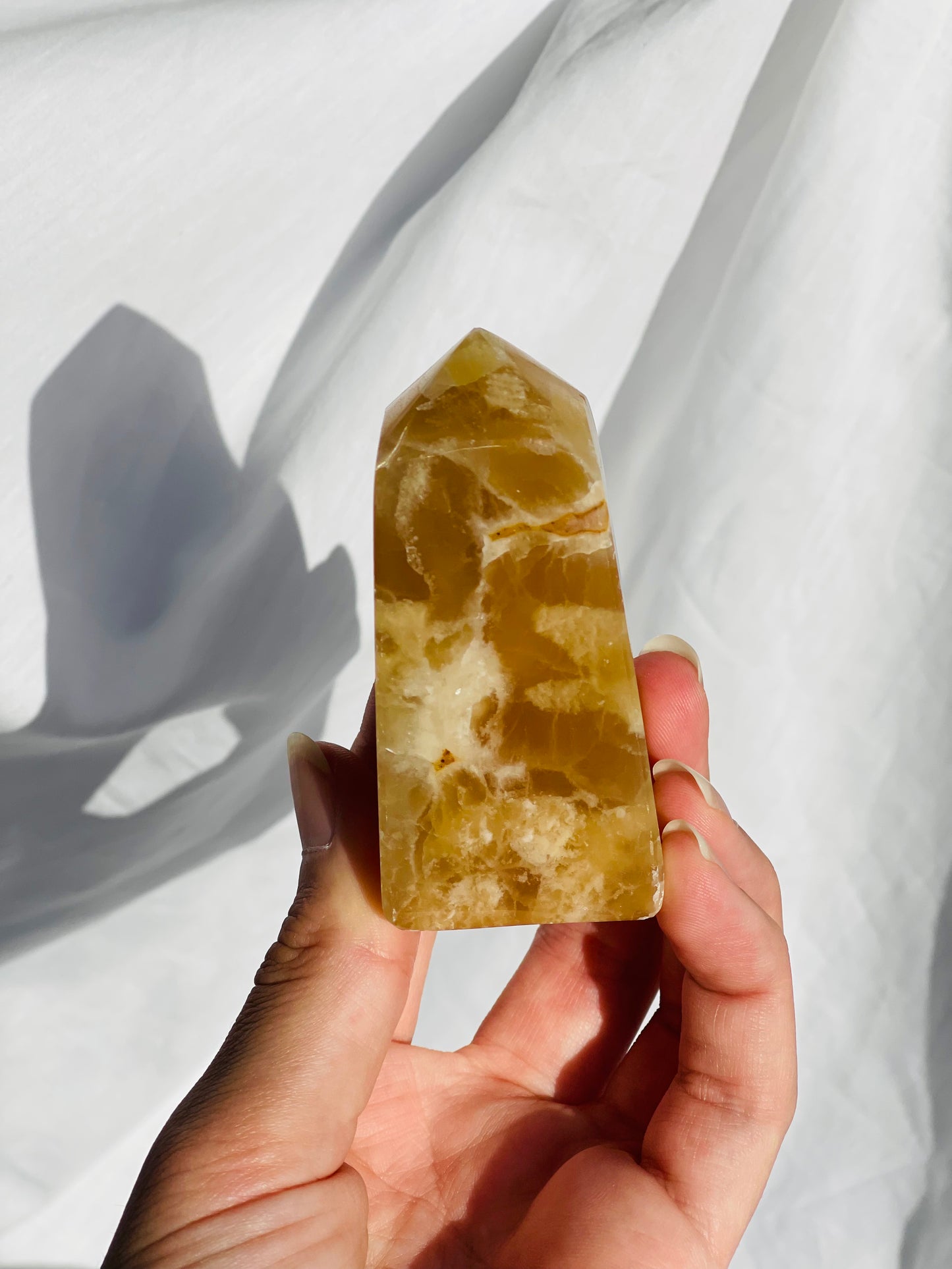 Caramel Calcite Point