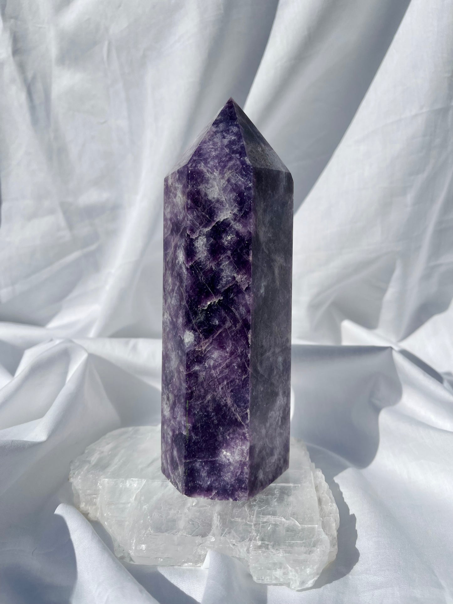 Lepidolite Point