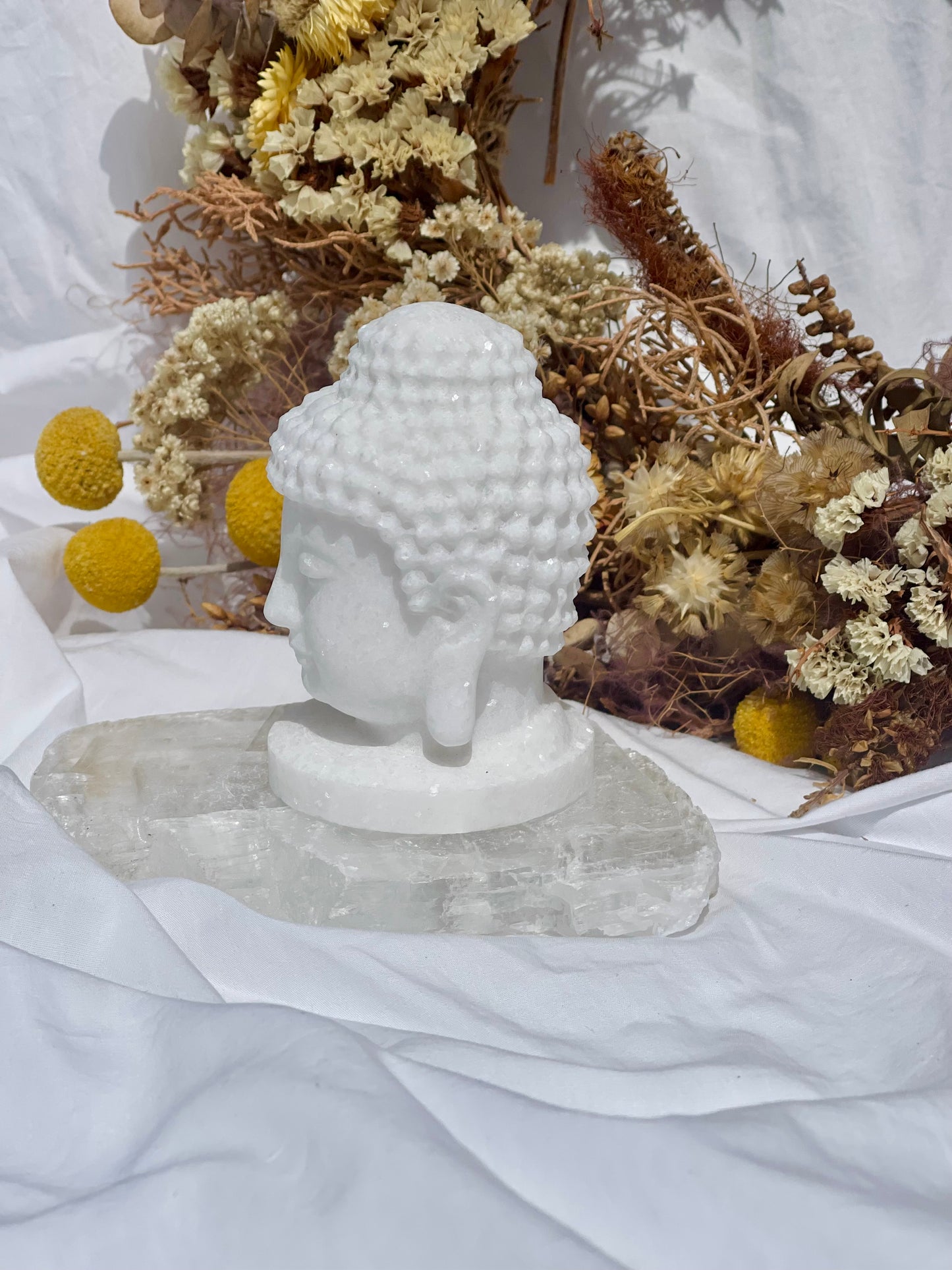 White Jade Buddha Head