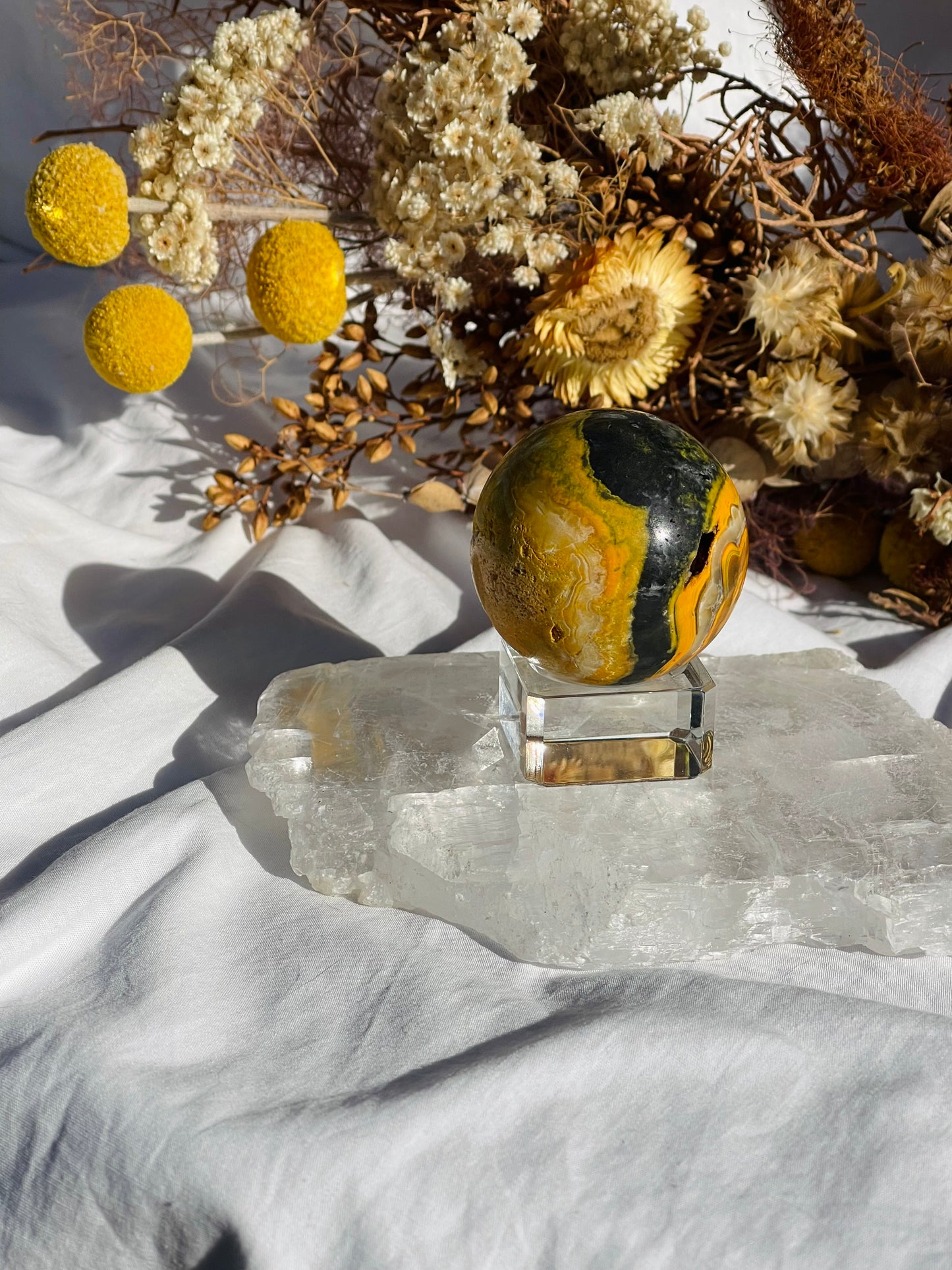 Bumble Bee Jasper Sphere