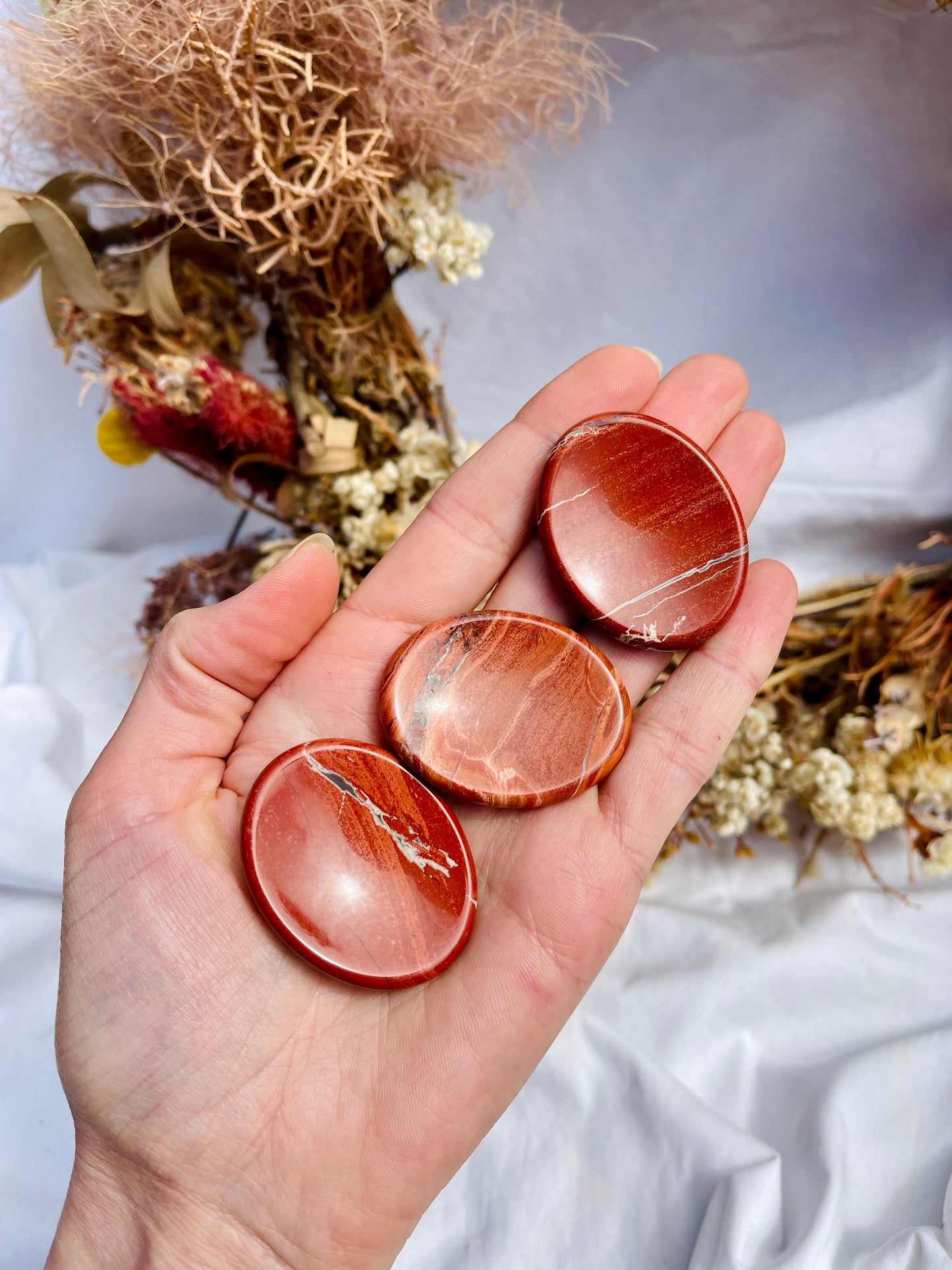 Red Jasper Worry Stone