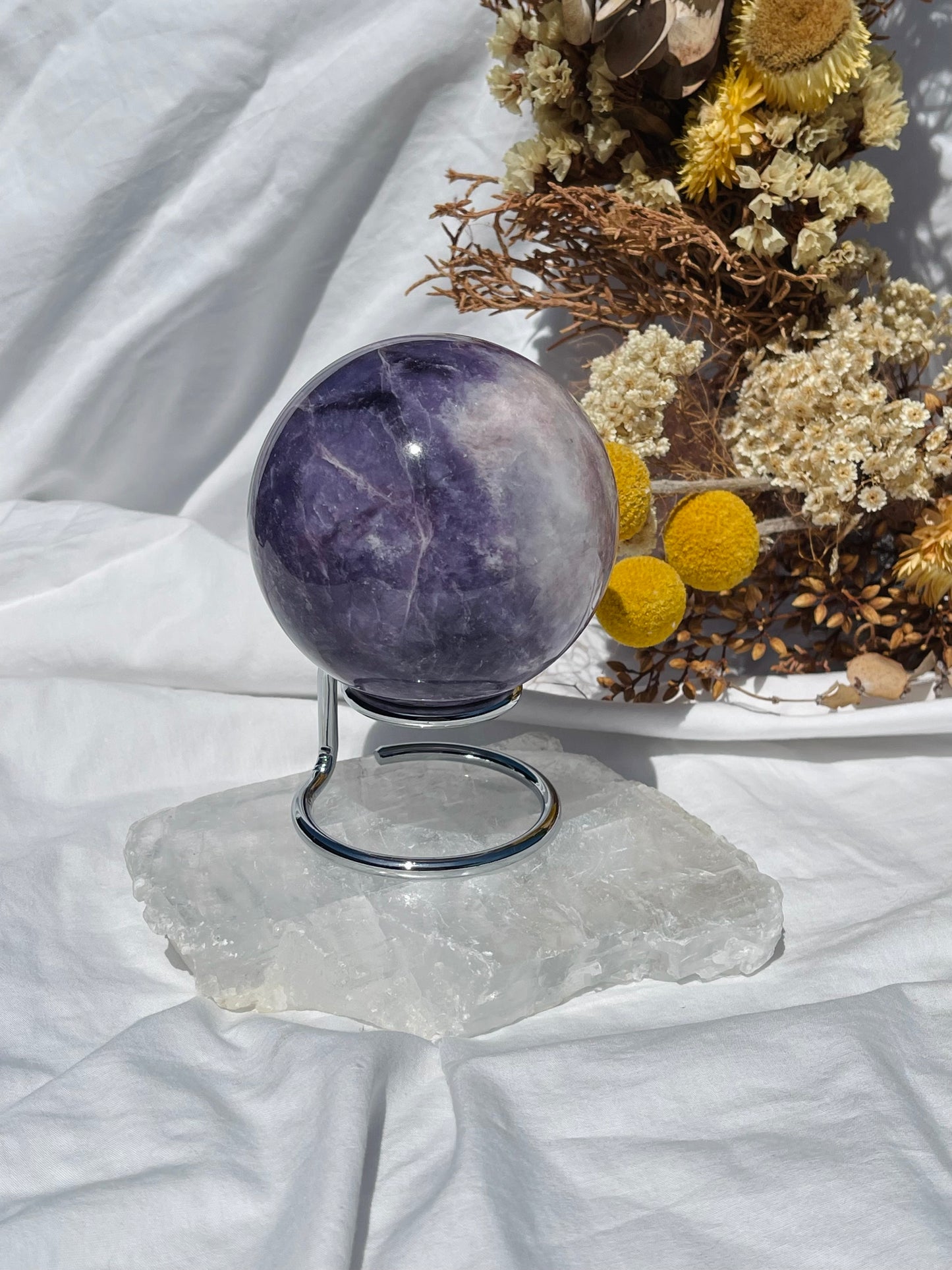 Lepidolite Sphere