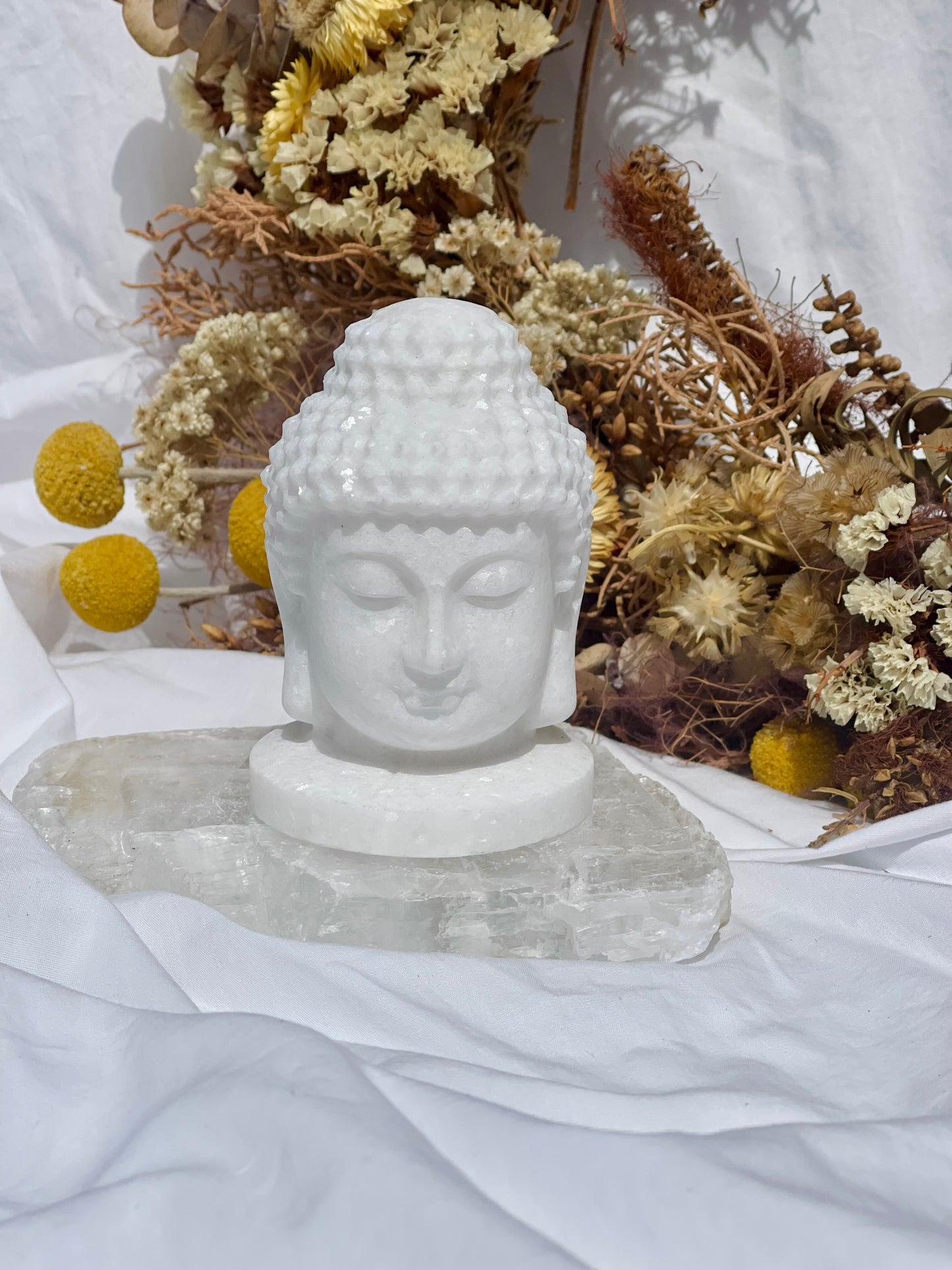 White Jade Buddha Head