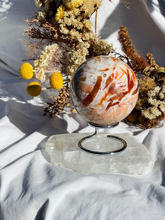 Agate & Quartz Sphere