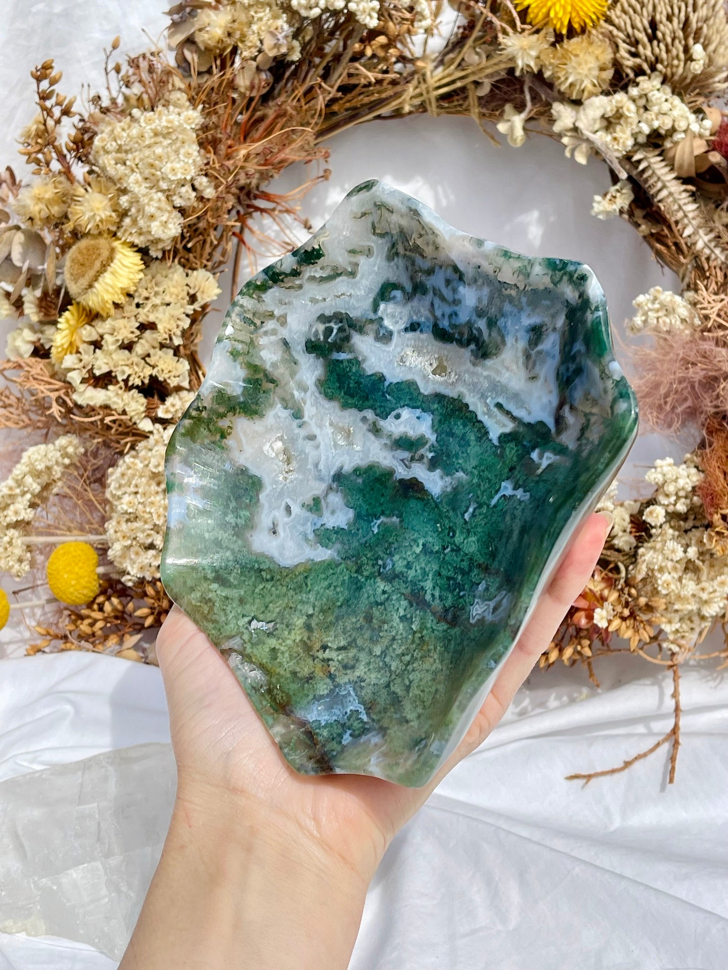 Moss Agate Bowl #2