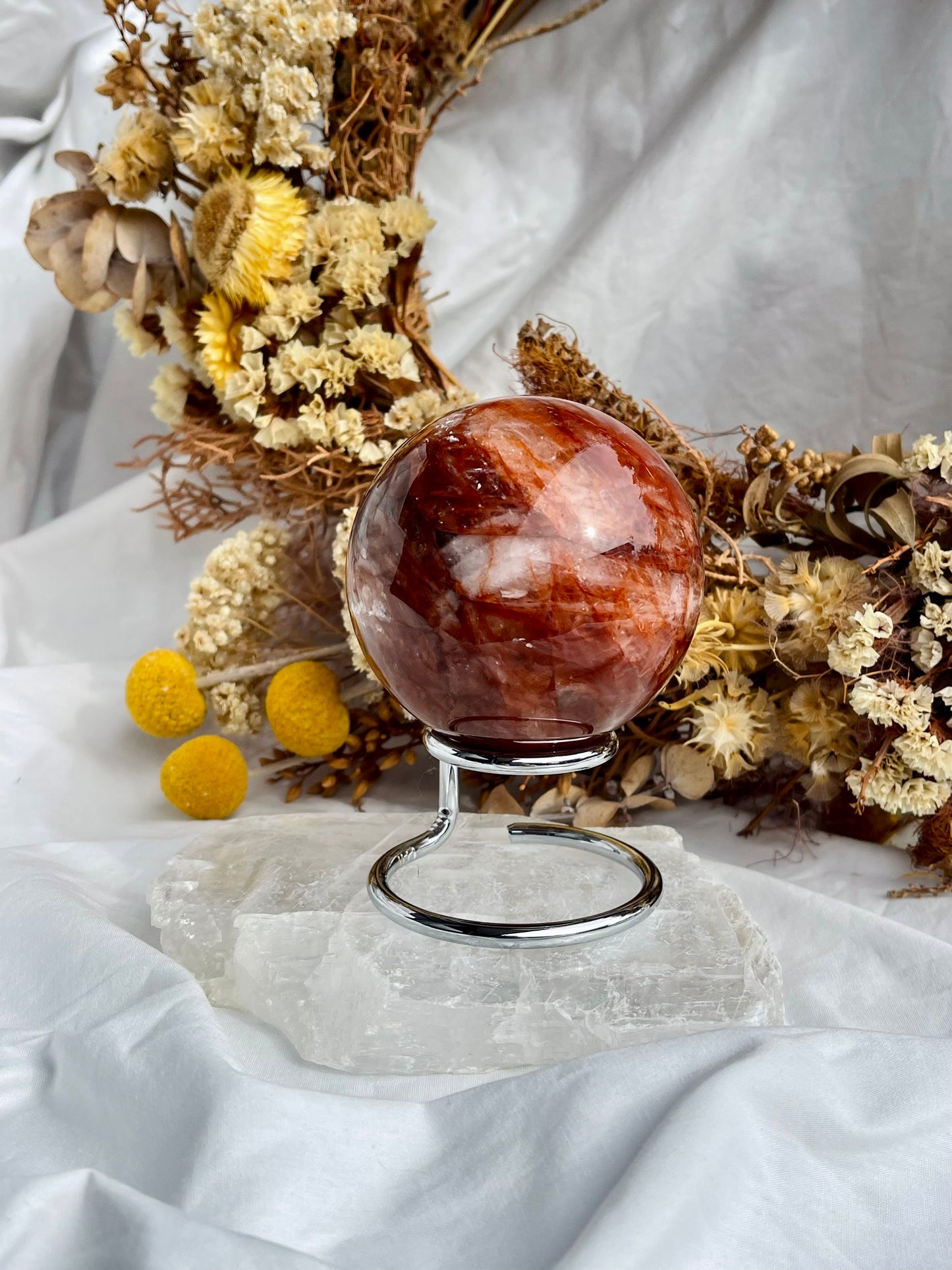Fire Quartz Sphere
