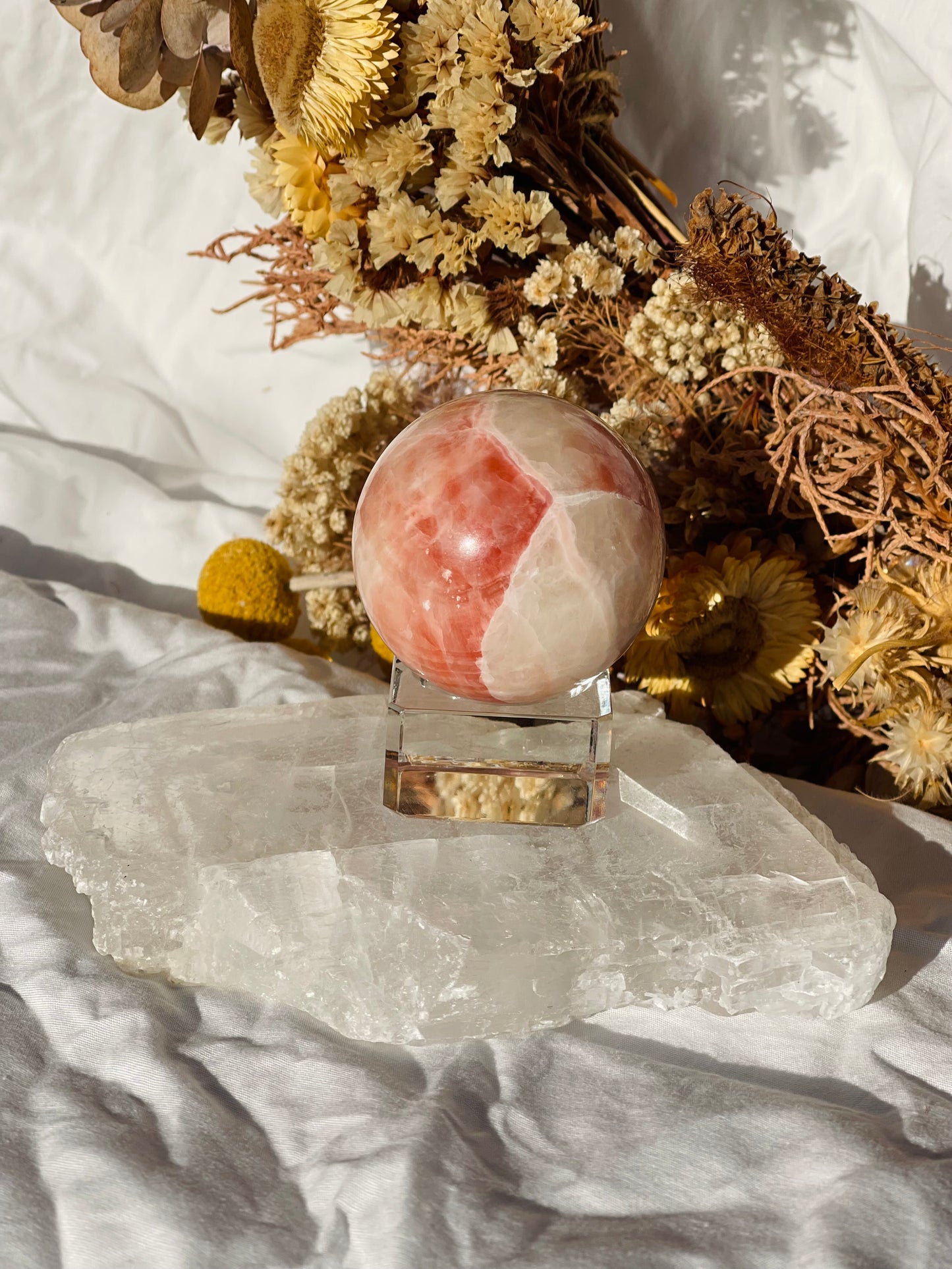 Rainbow Calcite Sphere