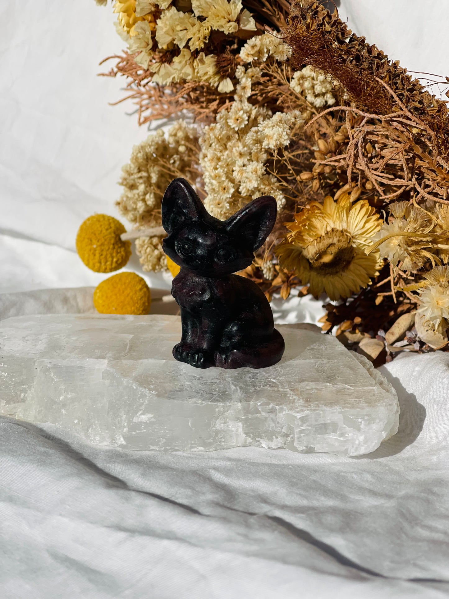 Garnet Astrophyllite Cat