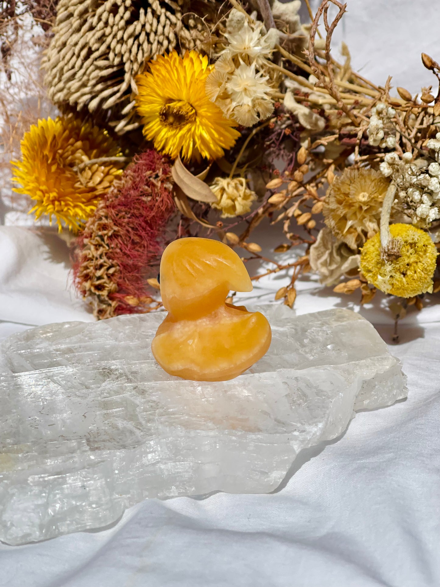 Orange Calcite Ghost Duck #1