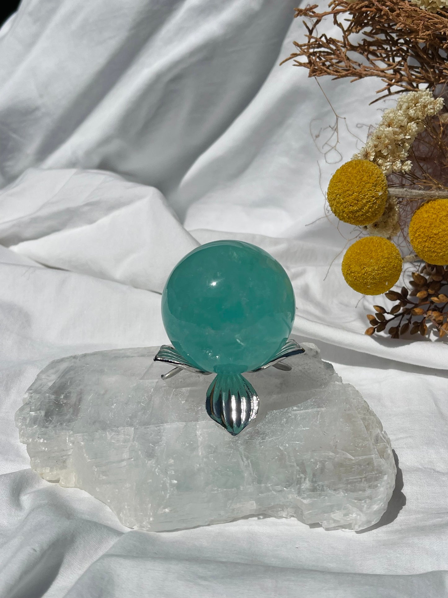 Green Fluorite Sphere #2