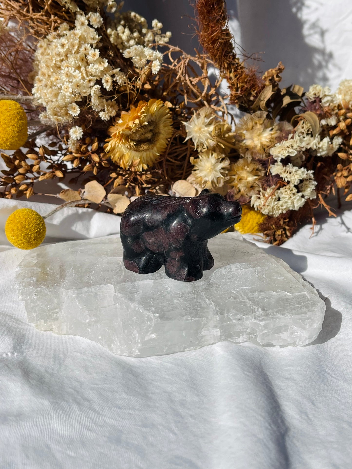 Garnet Astrophylite Bear