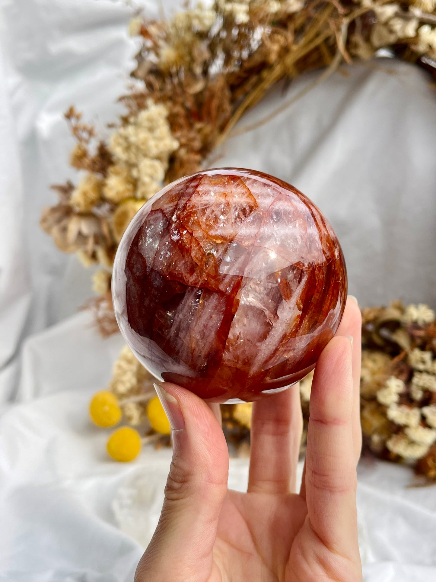 Fire Quartz Sphere