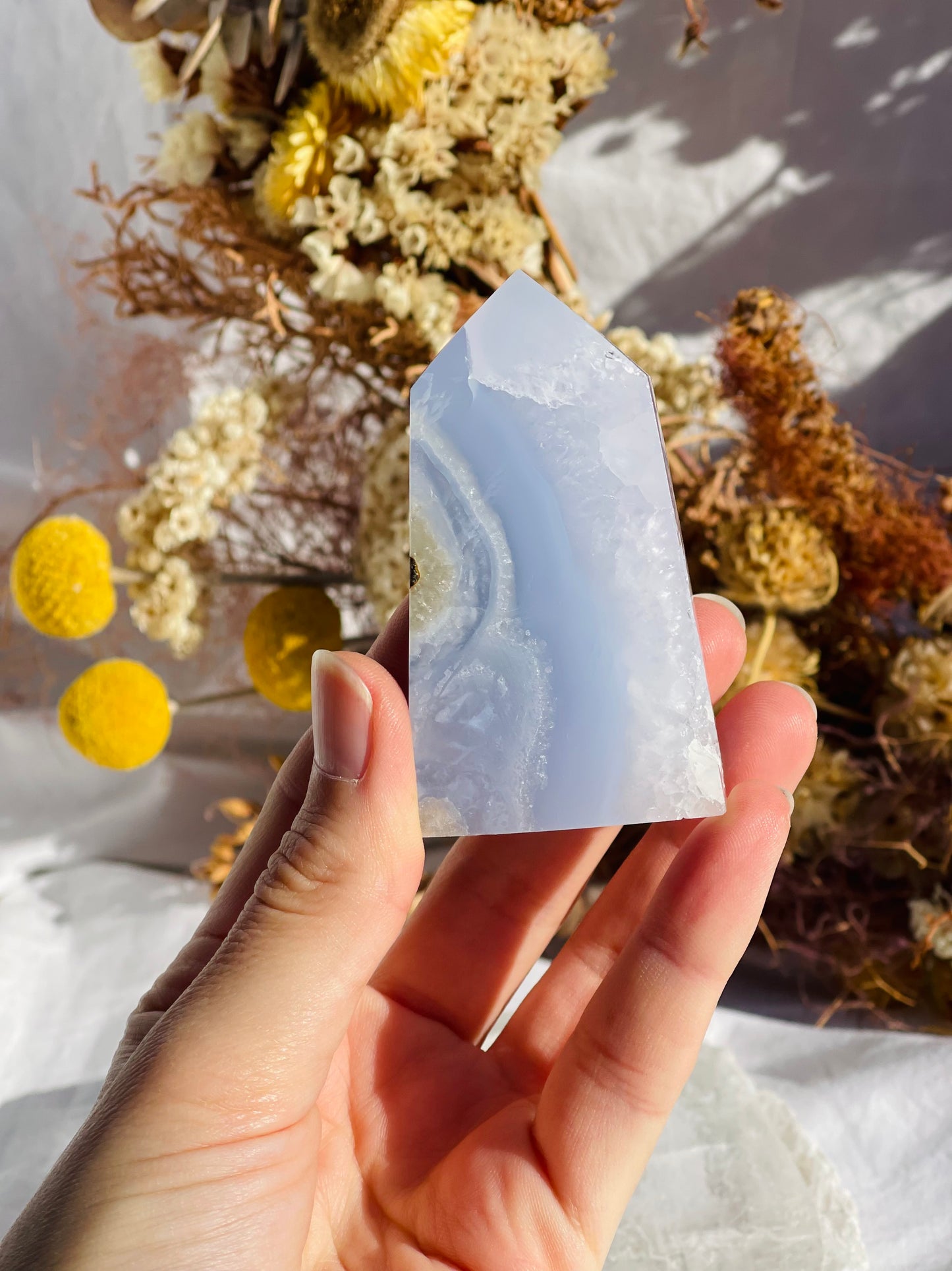 Blue Lace Agate Point #3