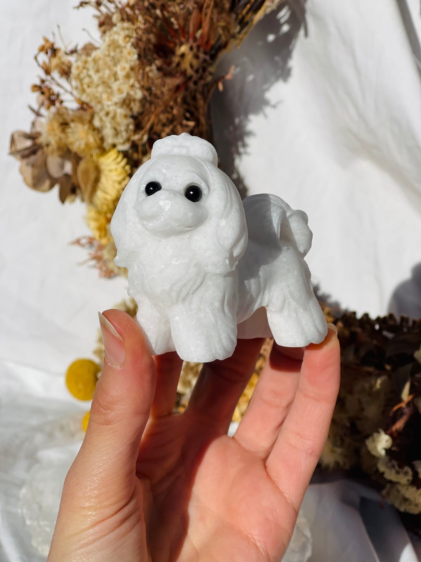 White Jade Dog