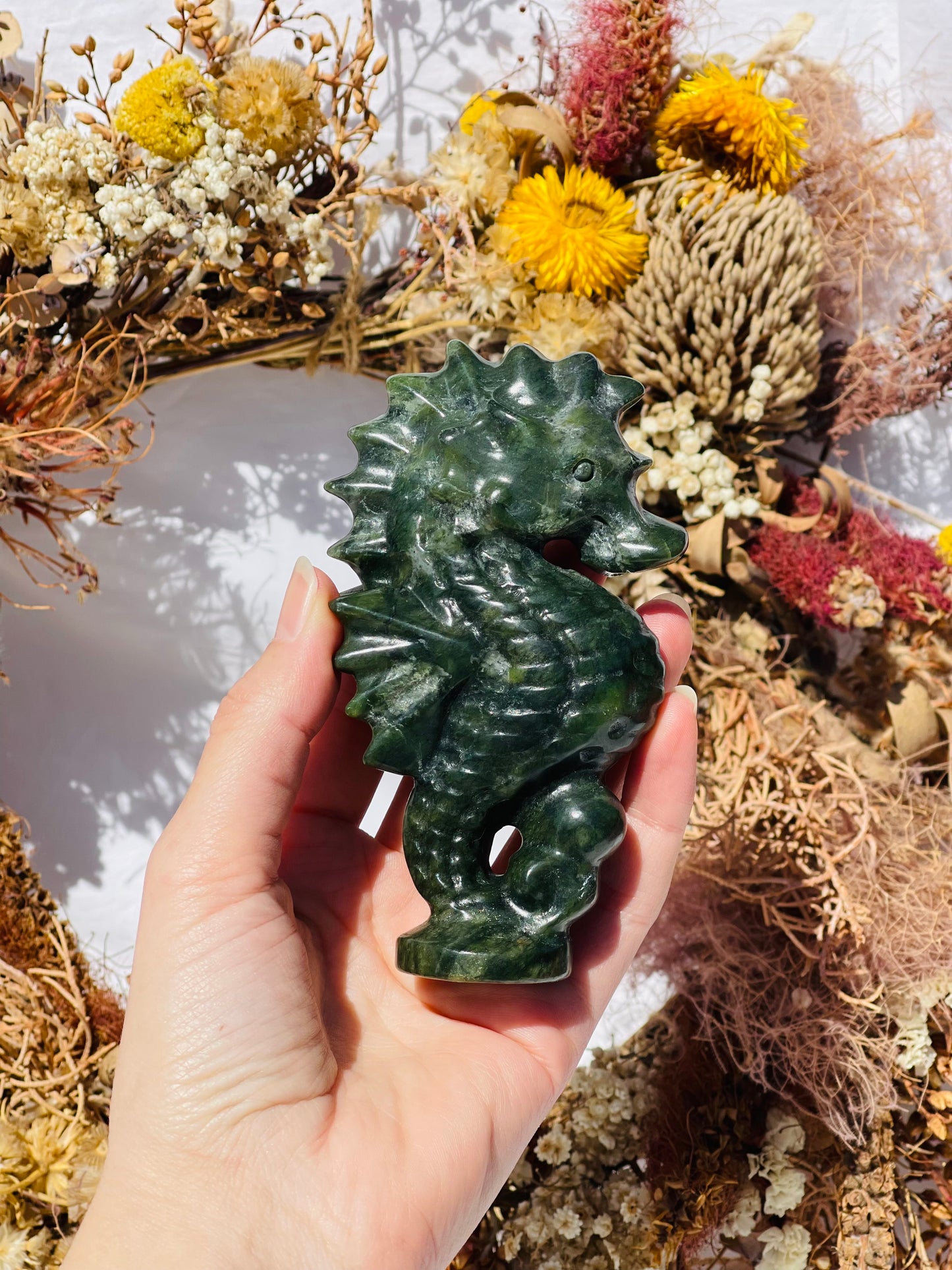 Green Jade Seahorse