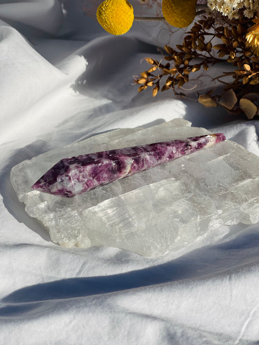 Lepidolite Wand #3