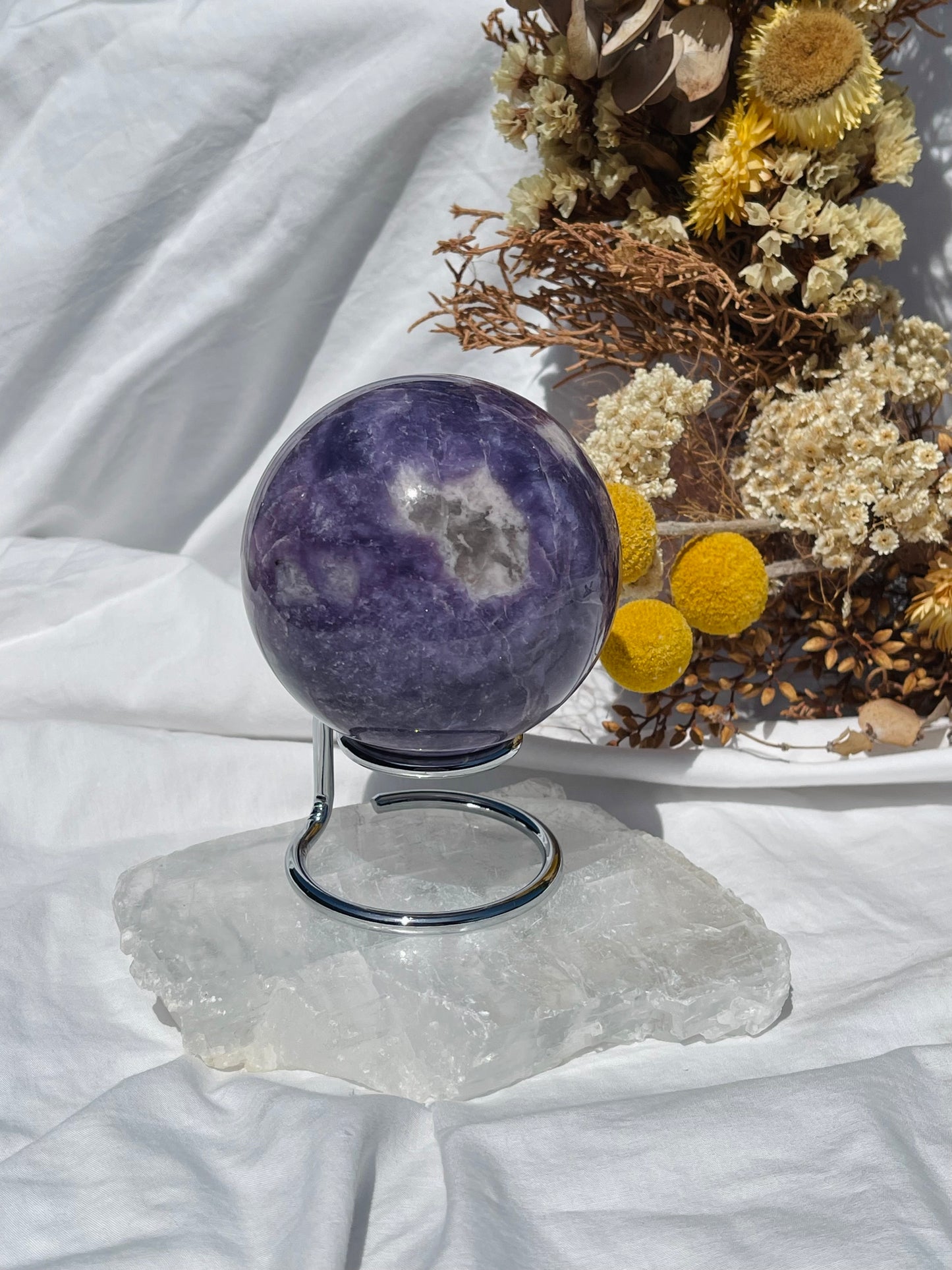 Lepidolite Sphere