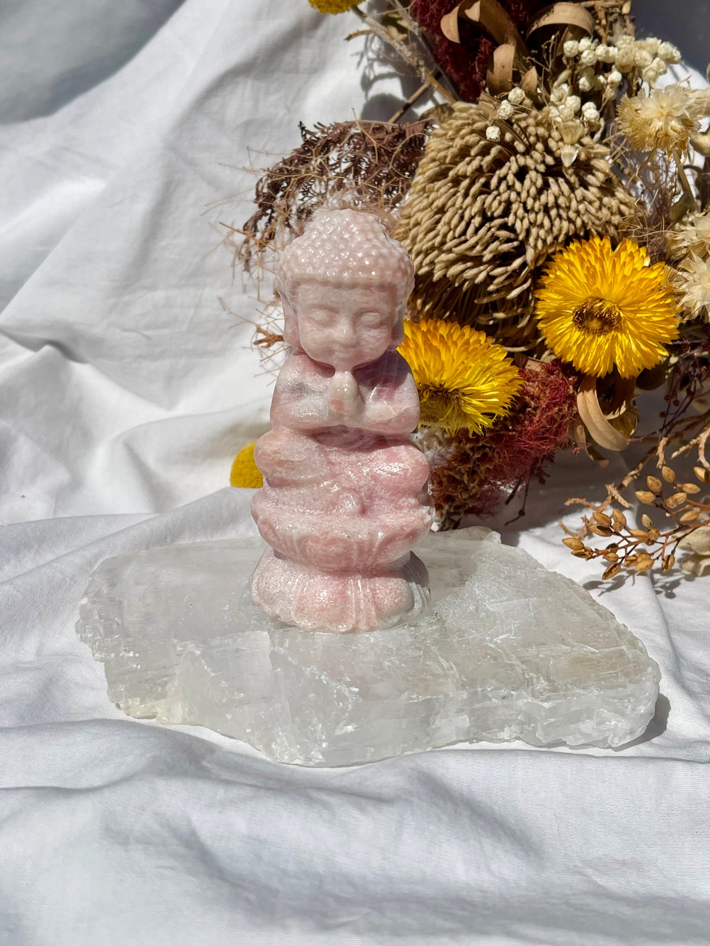 Pink Opal Buddha