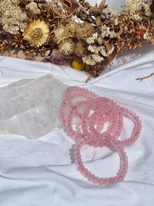 Rose Quartz Donut Bracelet