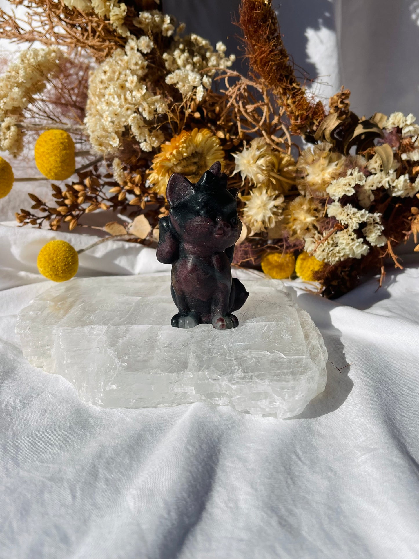 Garnet Astrophyllite Marie Cat