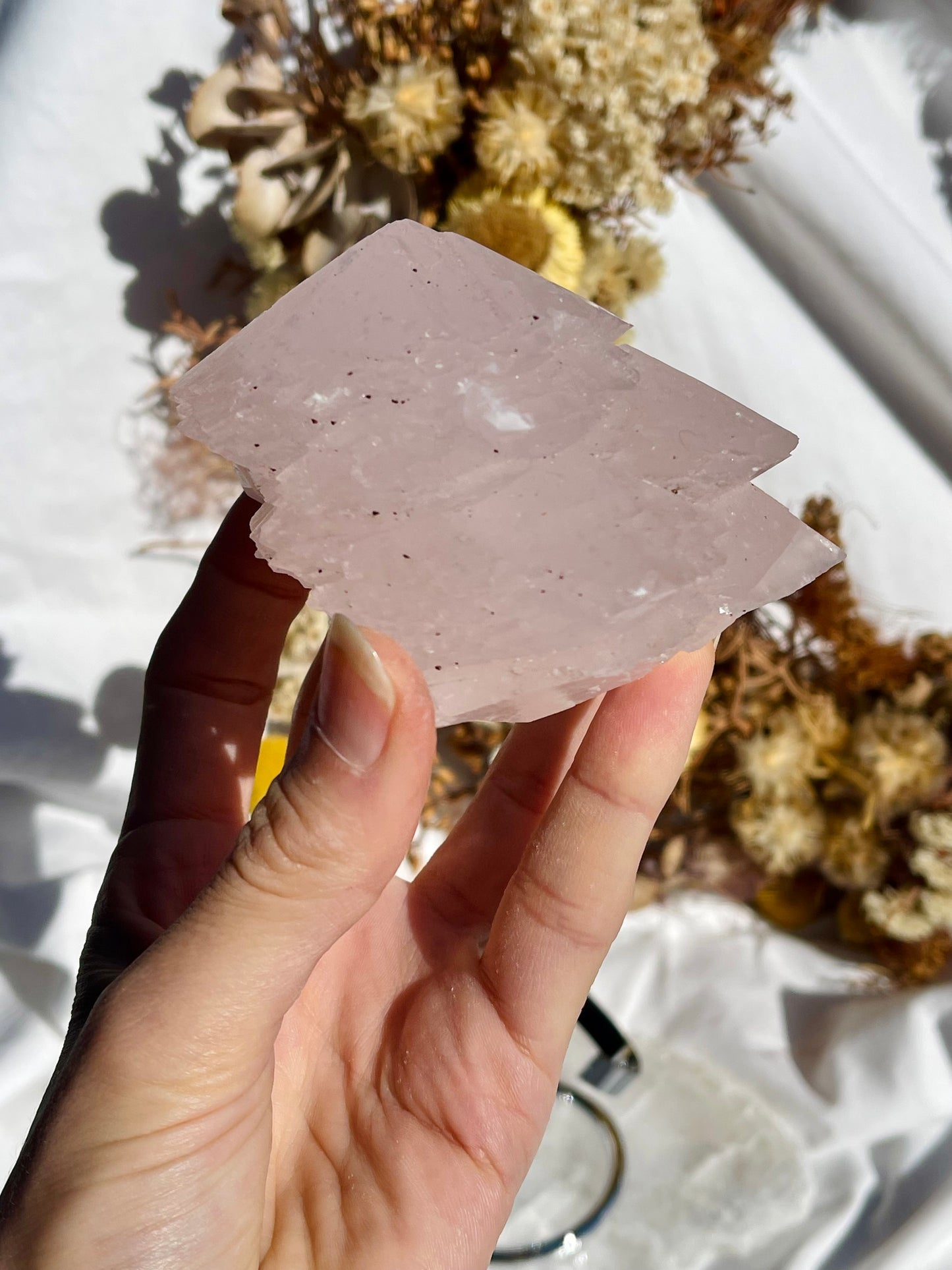 Pink Calcite Pagoda Specimen