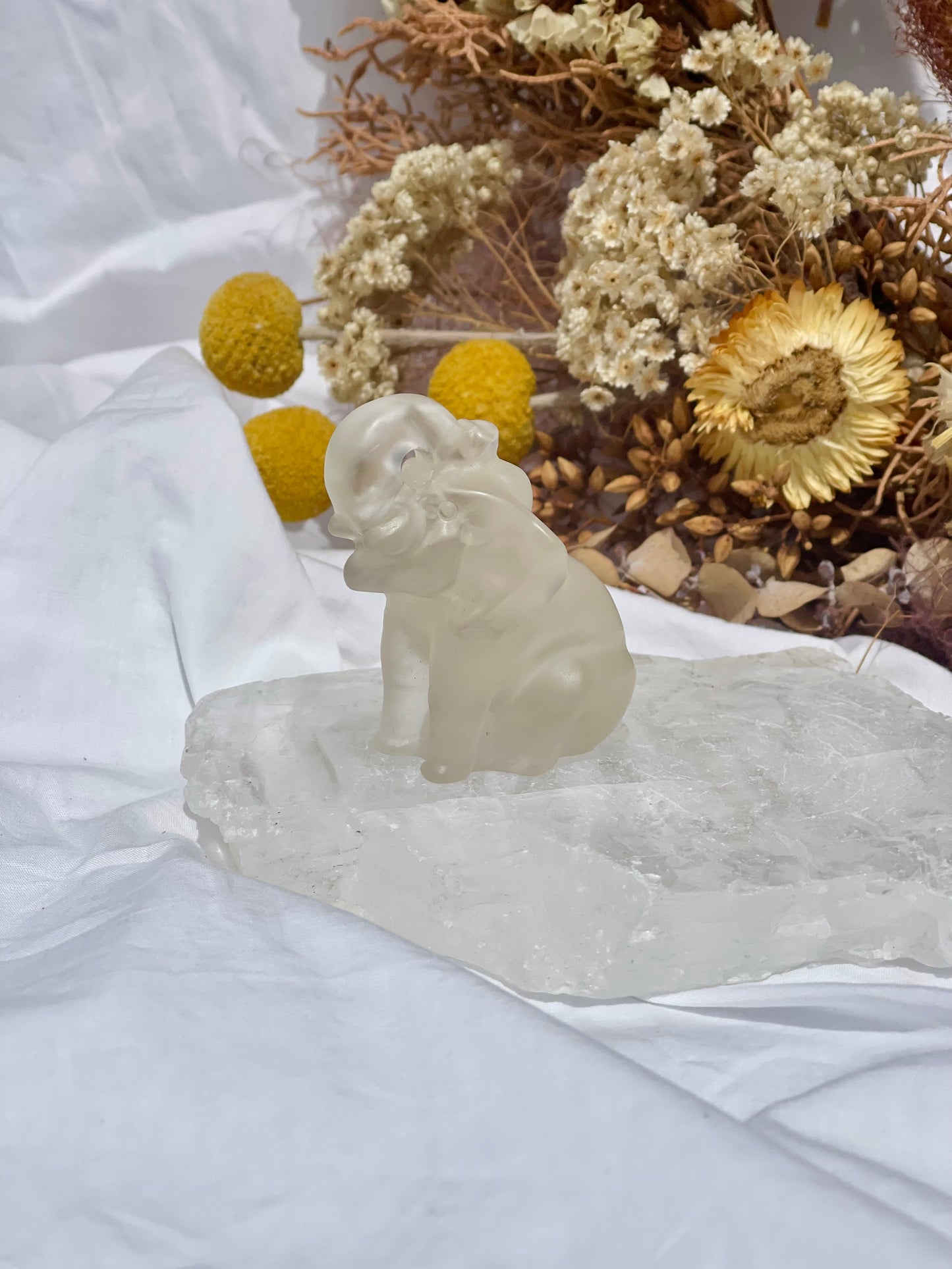 Clear Quartz Elephant