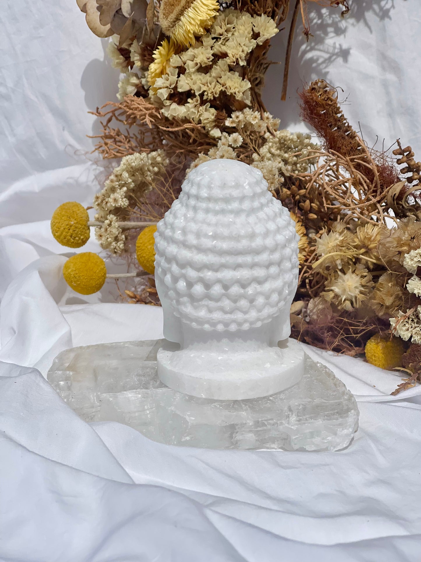 White Jade Buddha Head