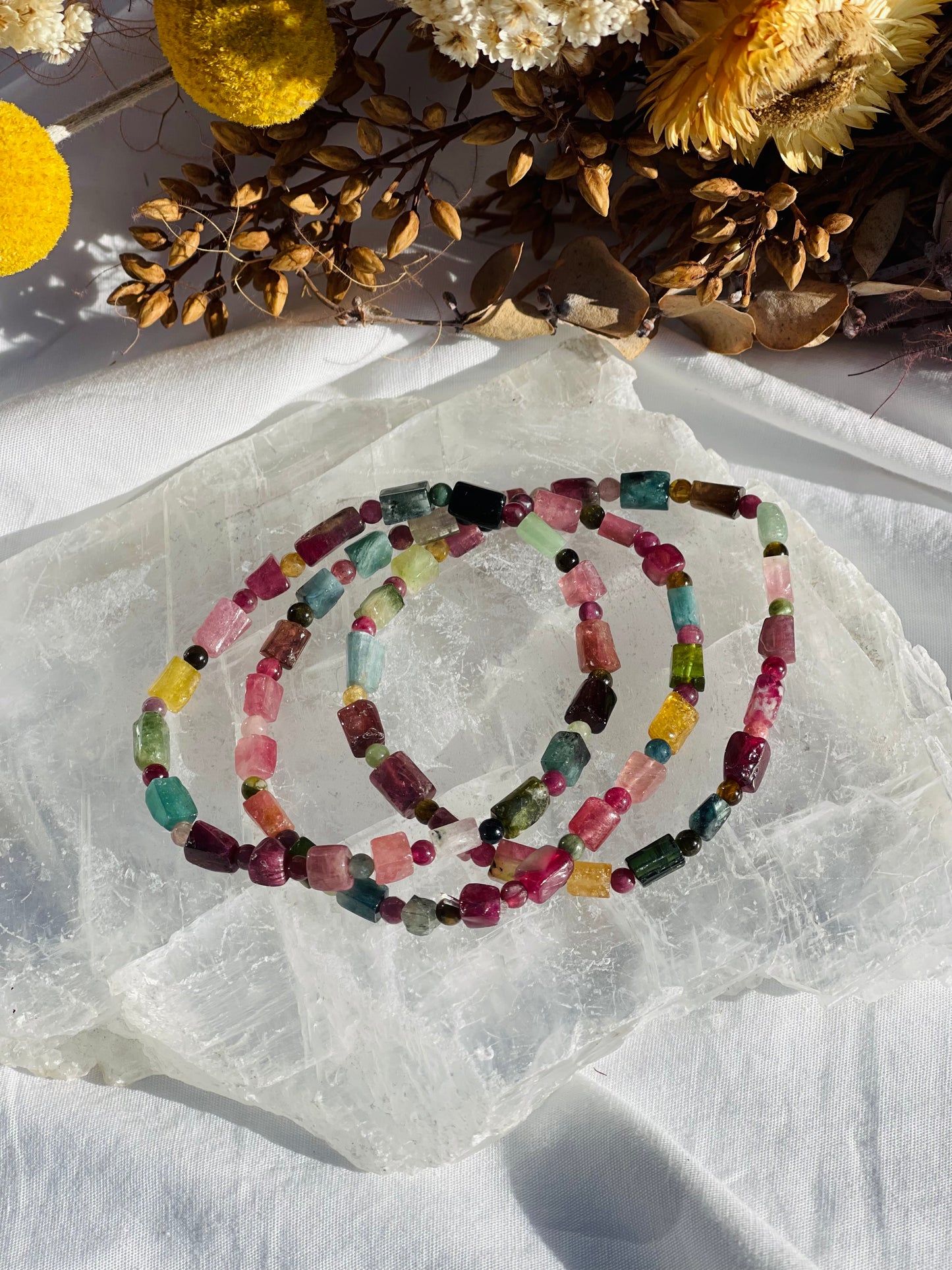 Watermelon Tourmaline Bracelet