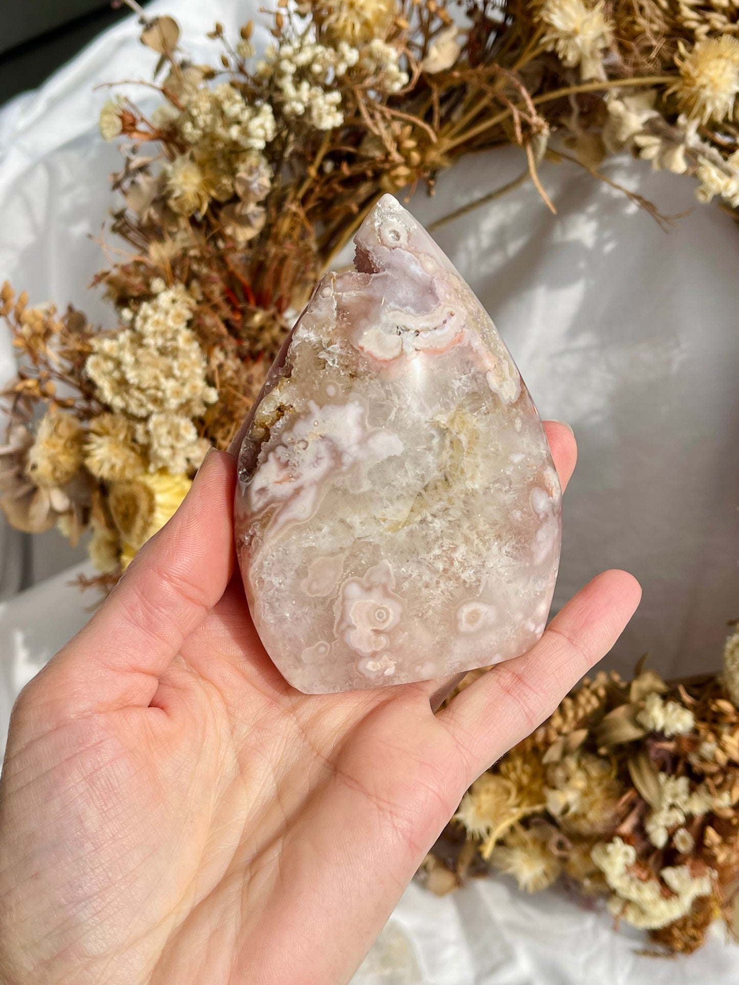 Pink Amethyst | Flower Agate Flame