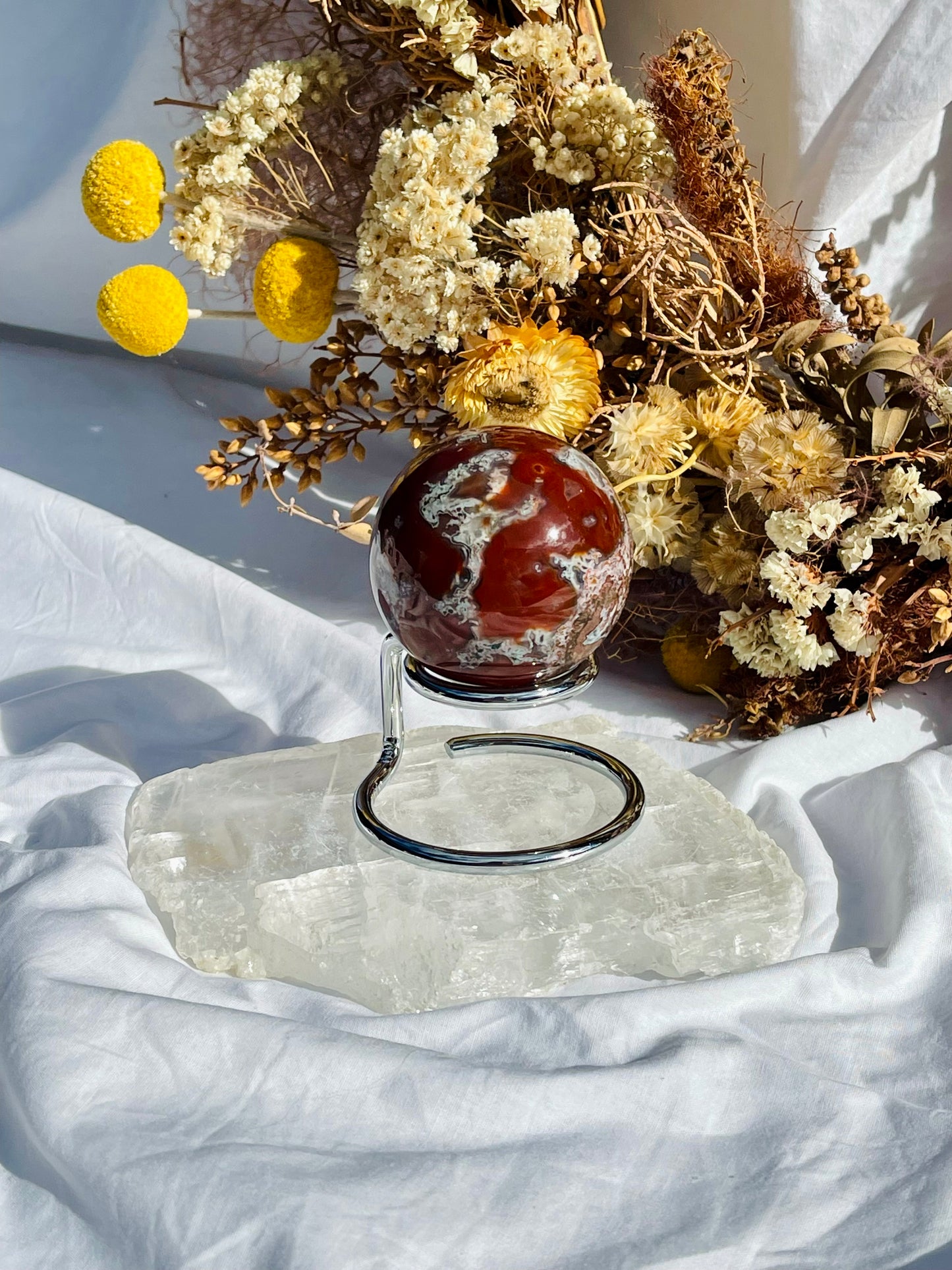 Red Moss Agate Sphere #3