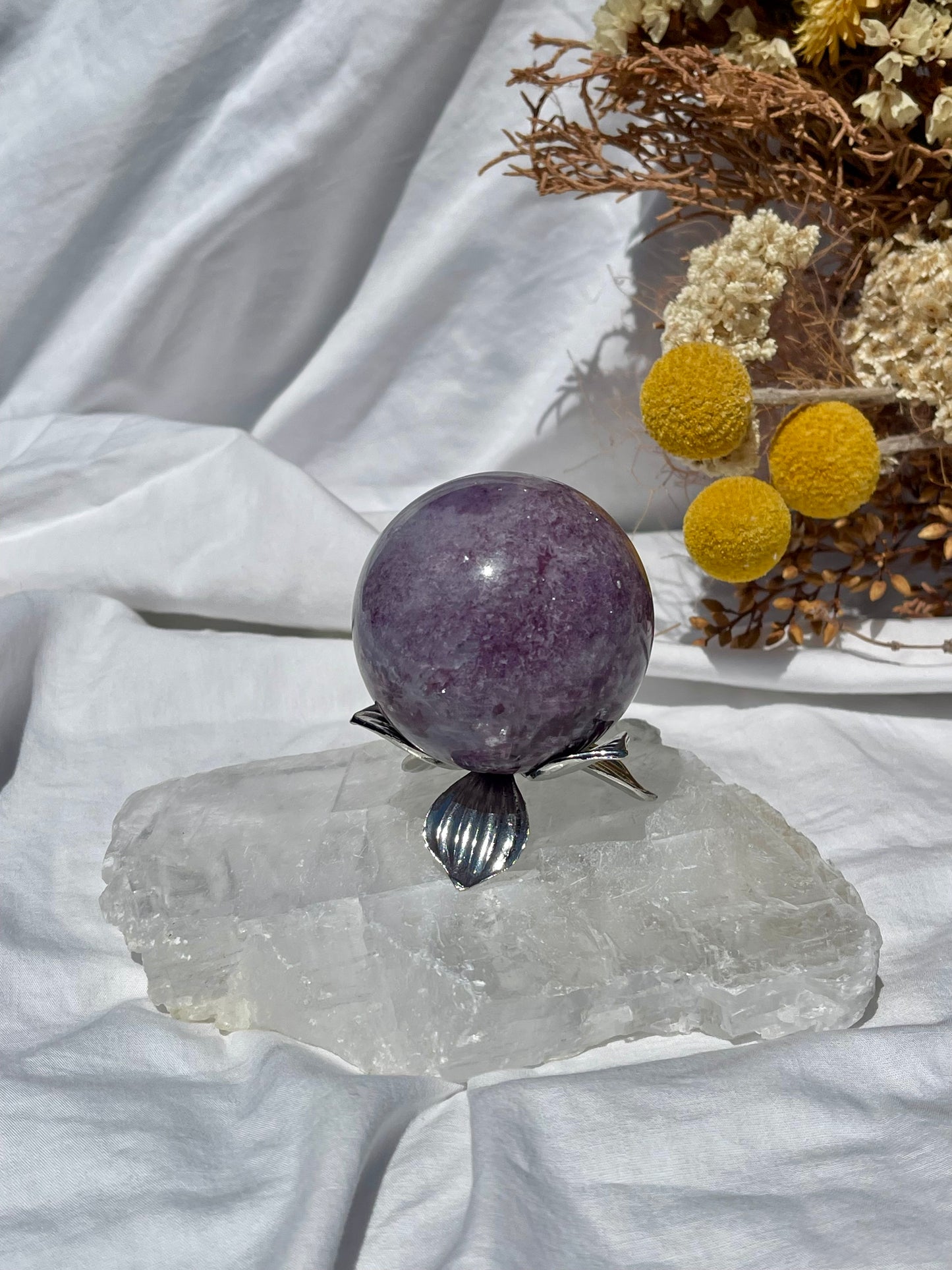 Lepidolite Sphere