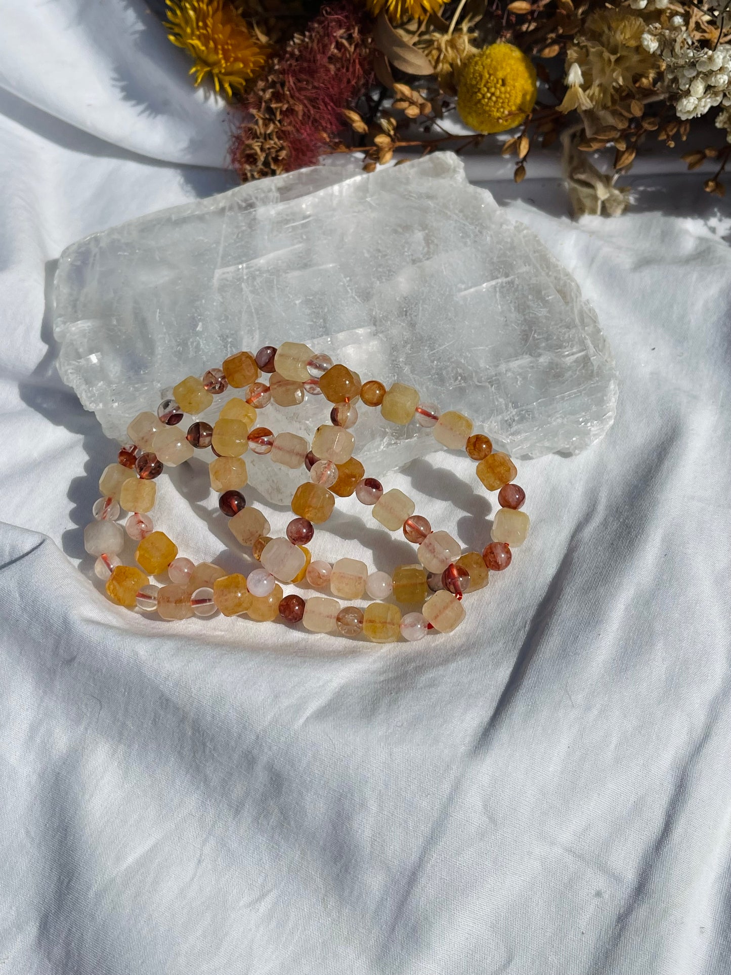 Golden Healer Cube Bracelet