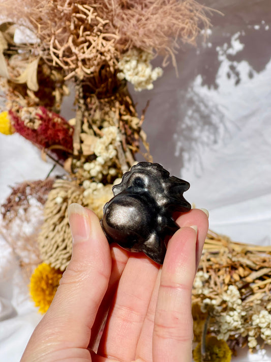 Silver Obsidian Spider